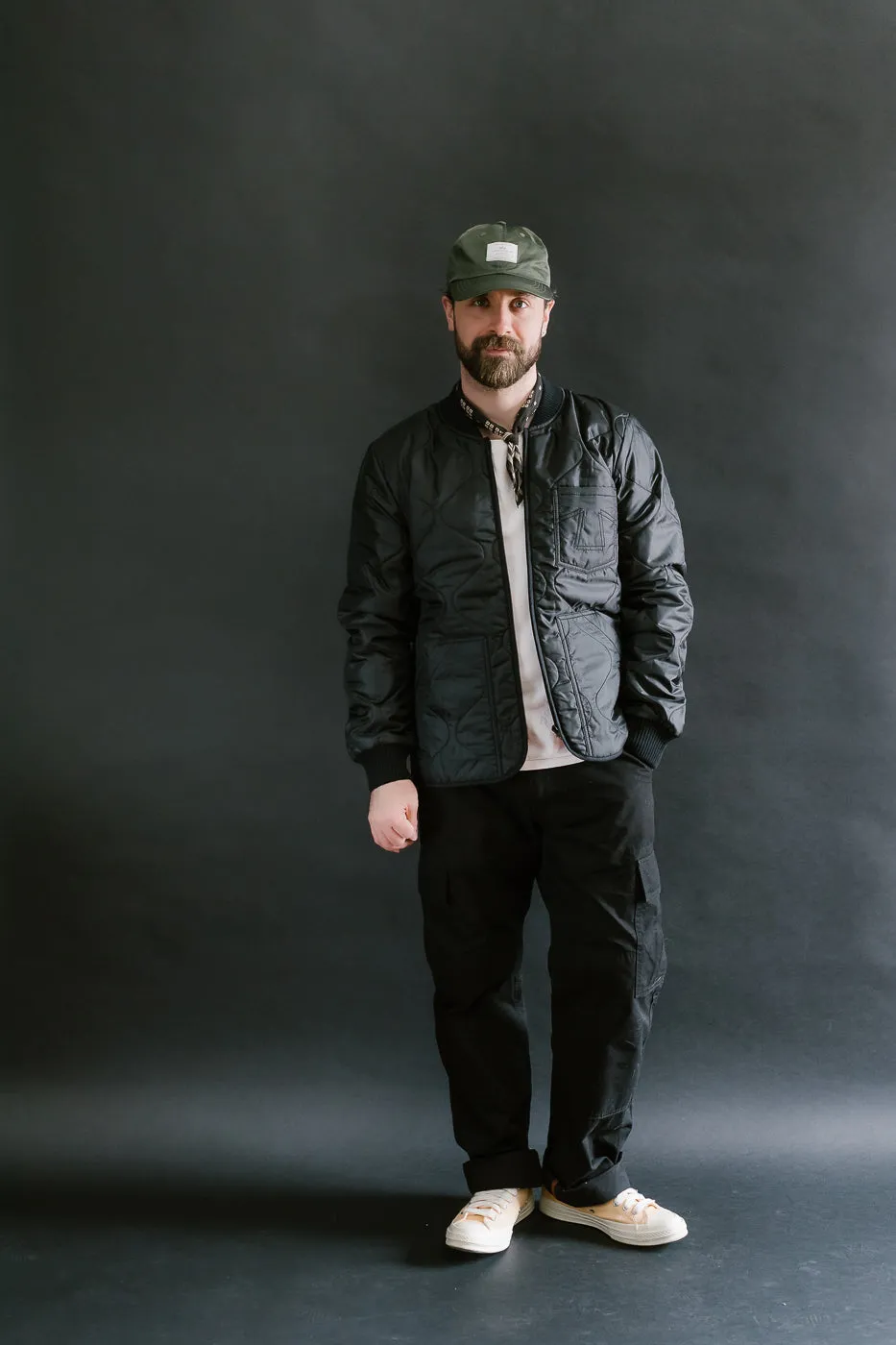 M-Z-A-NOS - Type 2 Frostbite Quilted Nylon Jacket - Black