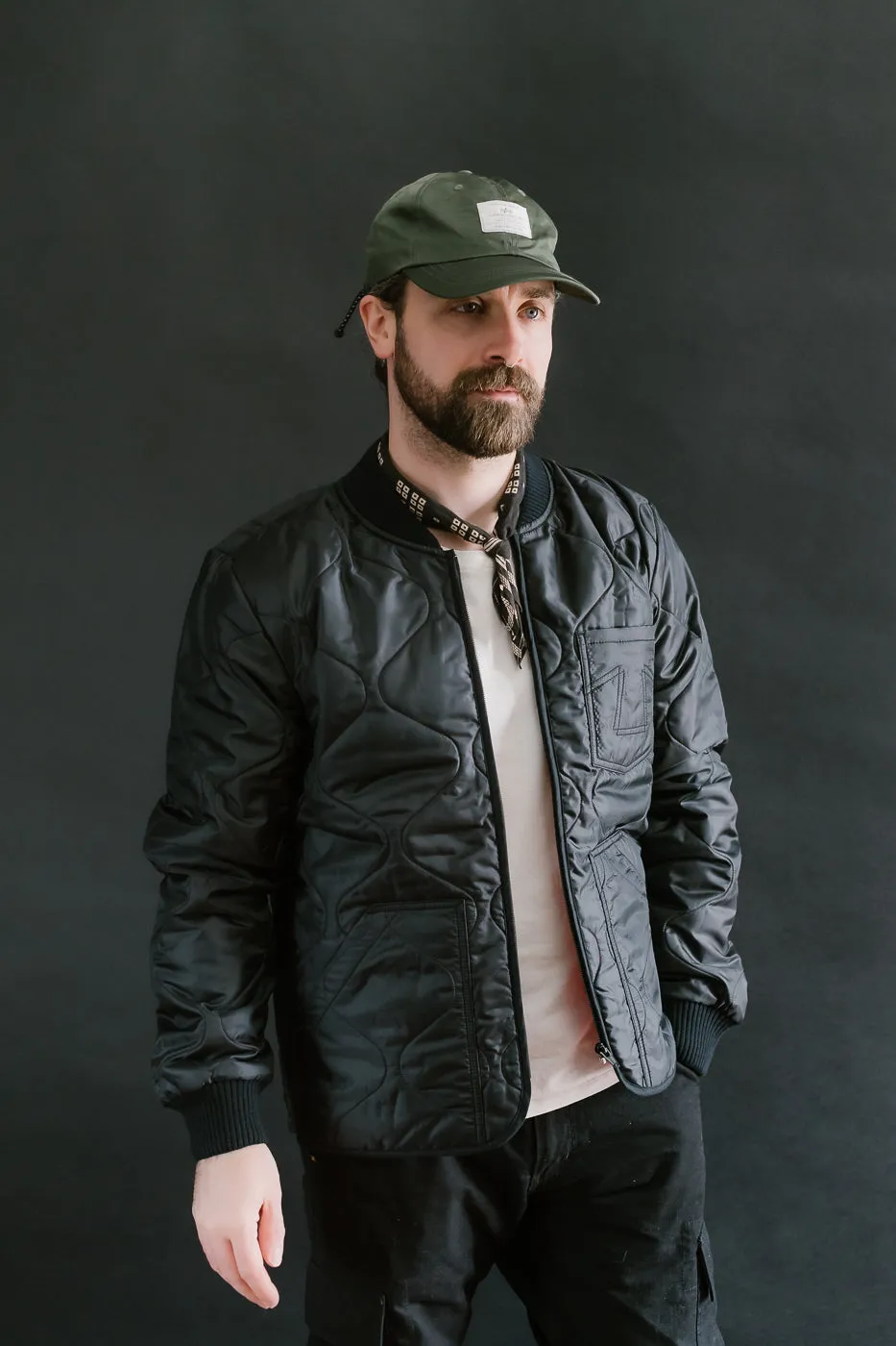 M-Z-A-NOS - Type 2 Frostbite Quilted Nylon Jacket - Black