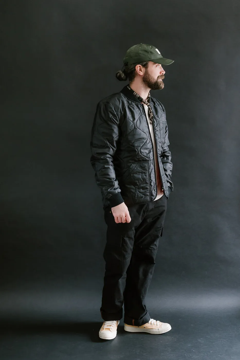 M-Z-A-NOS - Type 2 Frostbite Quilted Nylon Jacket - Black
