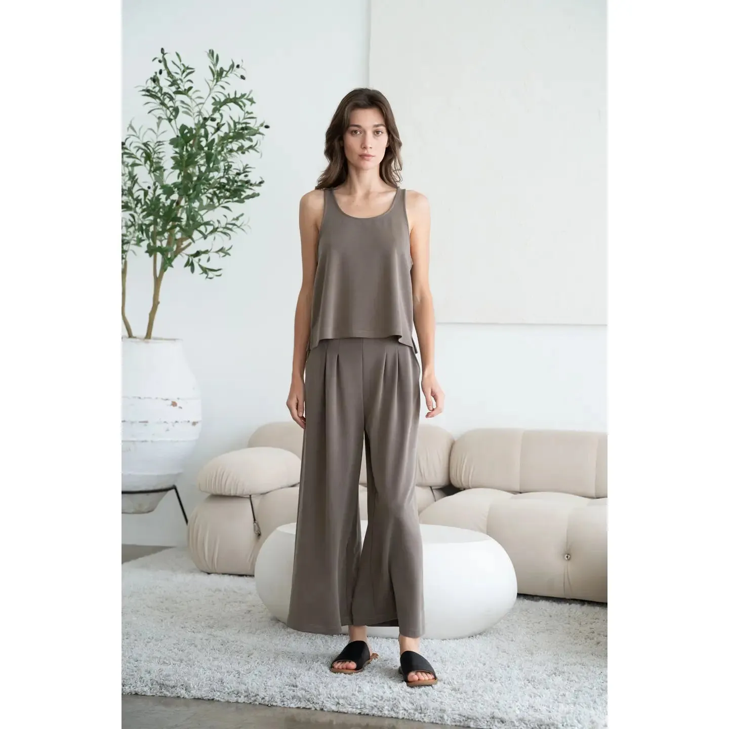 Mara Pleated Wide Leg