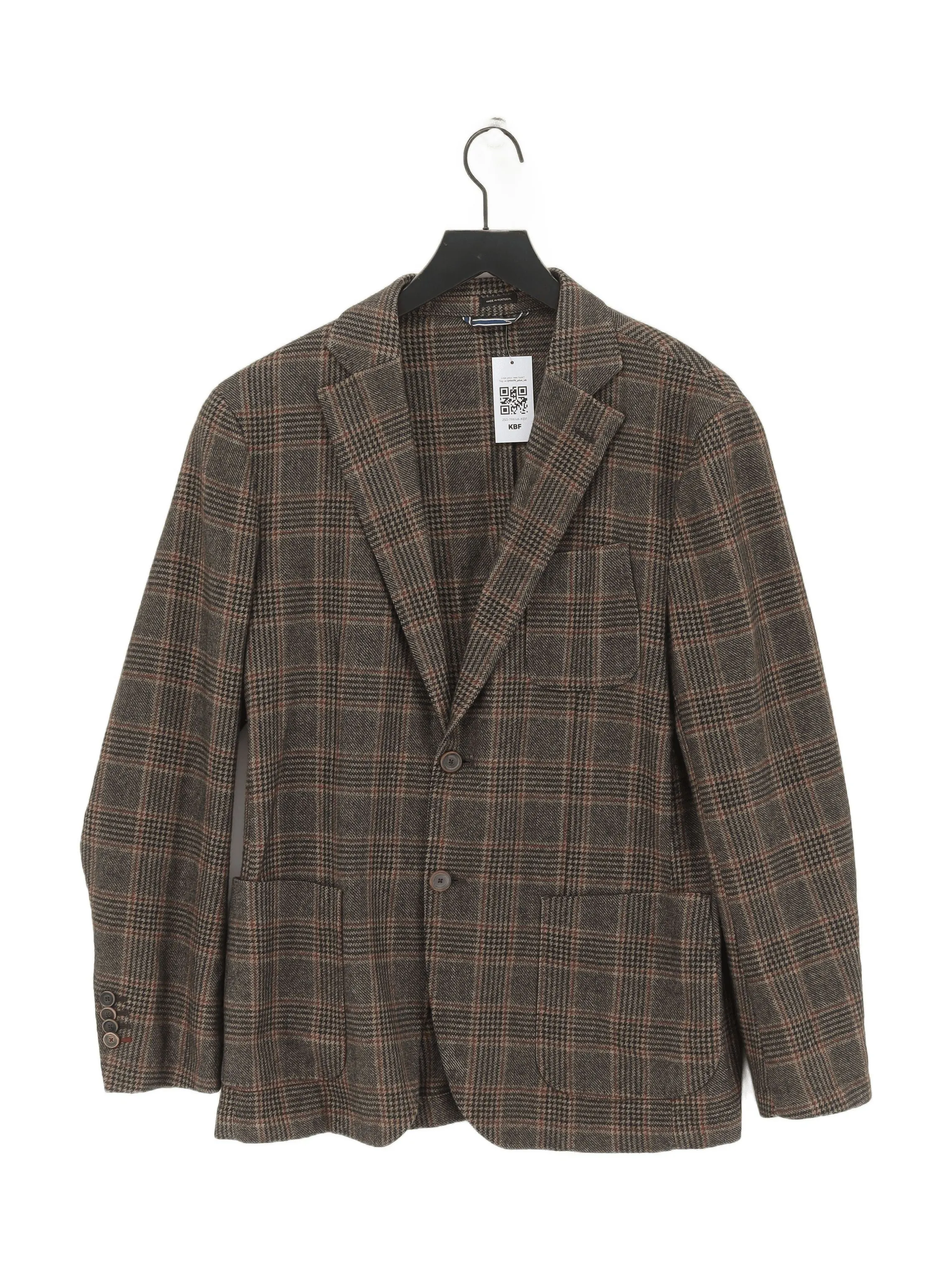 Massimo Dutti Women's Blazer UK 22 Brown Wool with Polyester