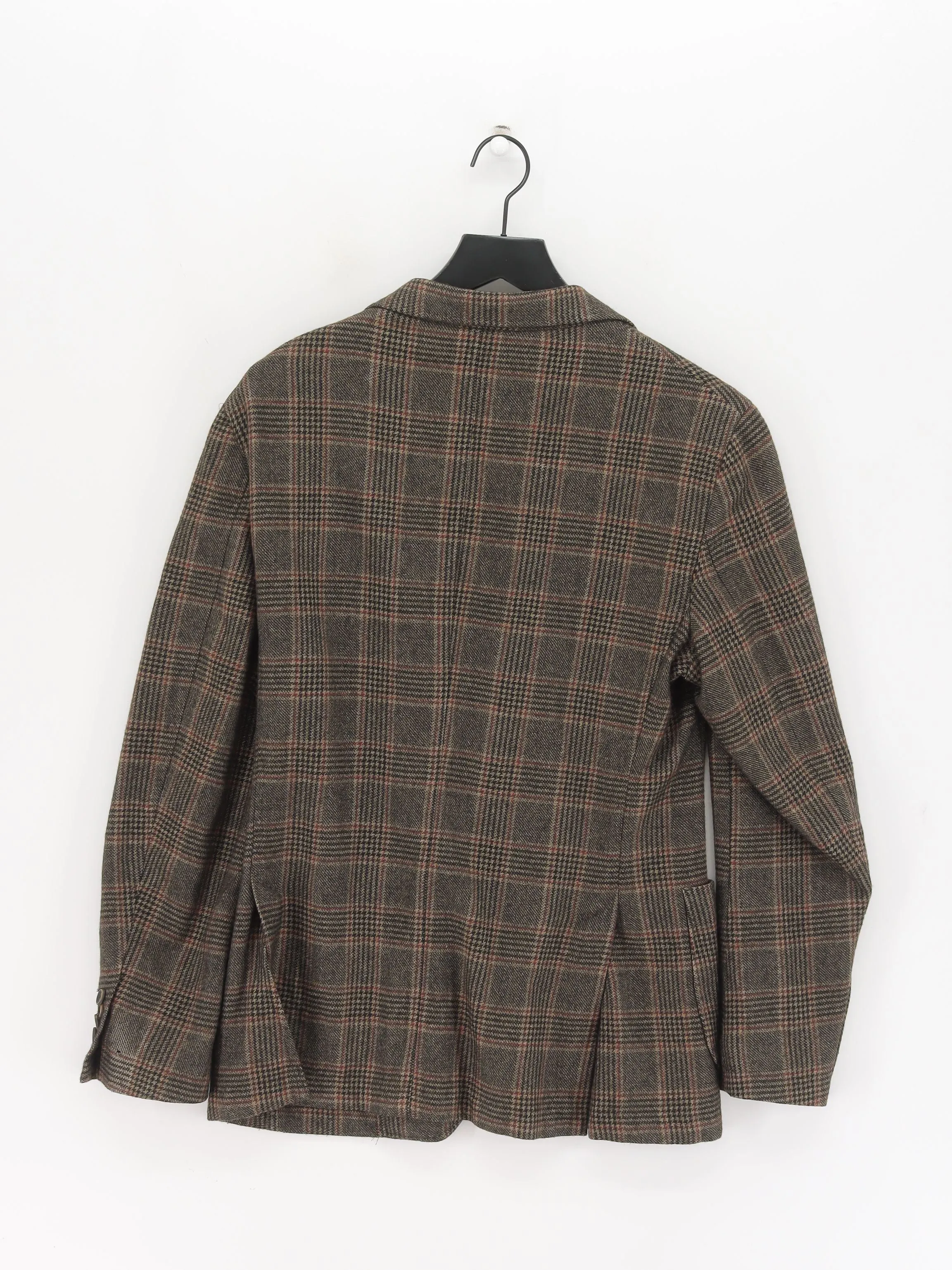 Massimo Dutti Women's Blazer UK 22 Brown Wool with Polyester