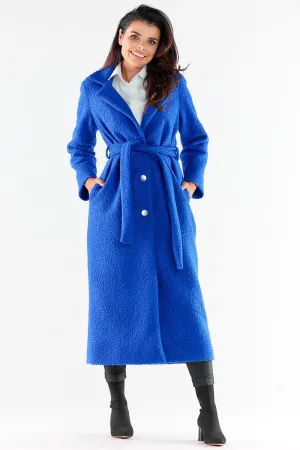 Maxi Belted Coat with Straight Cut