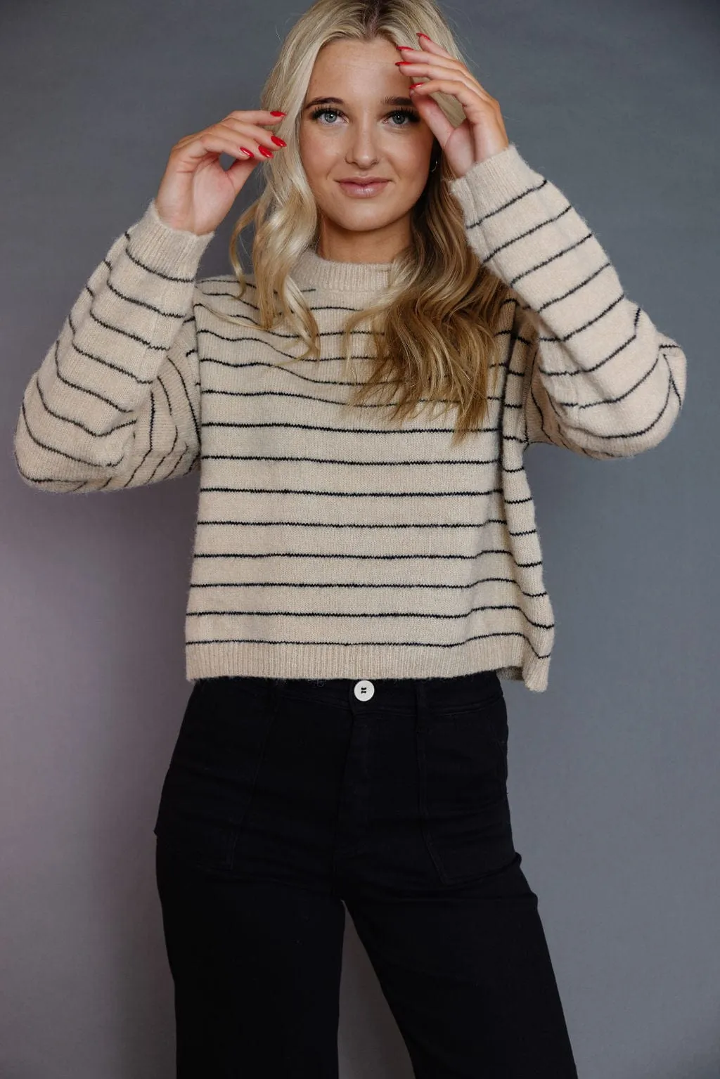 Meara Sweater in Greige