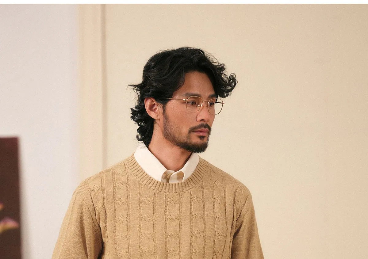Merino Wool Cable Knit Sweater