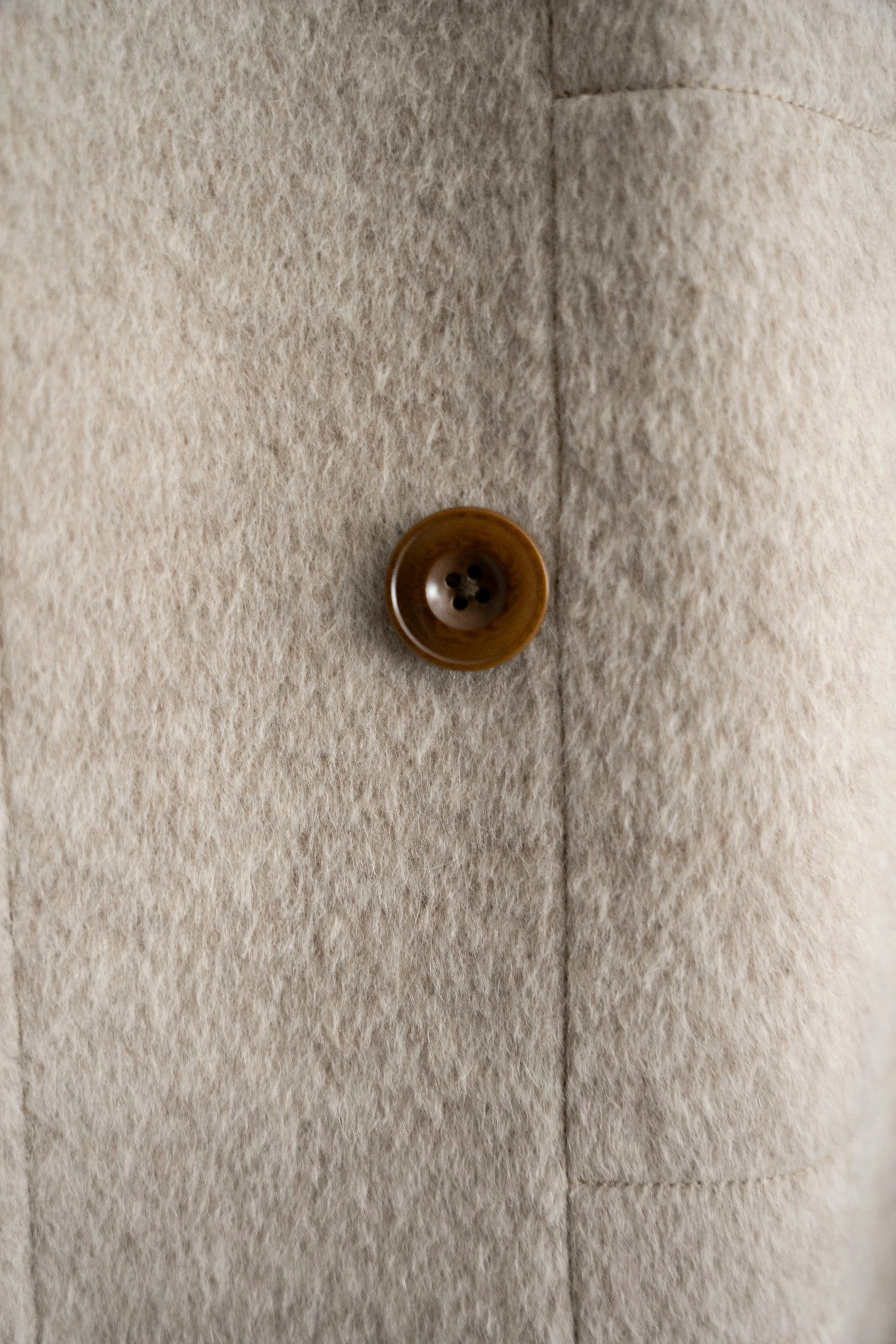 Mid-Length Stand Collar Coat