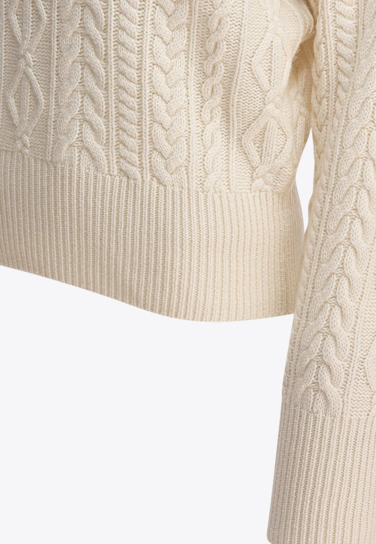 Miranda Cable Knit Wool Sweater