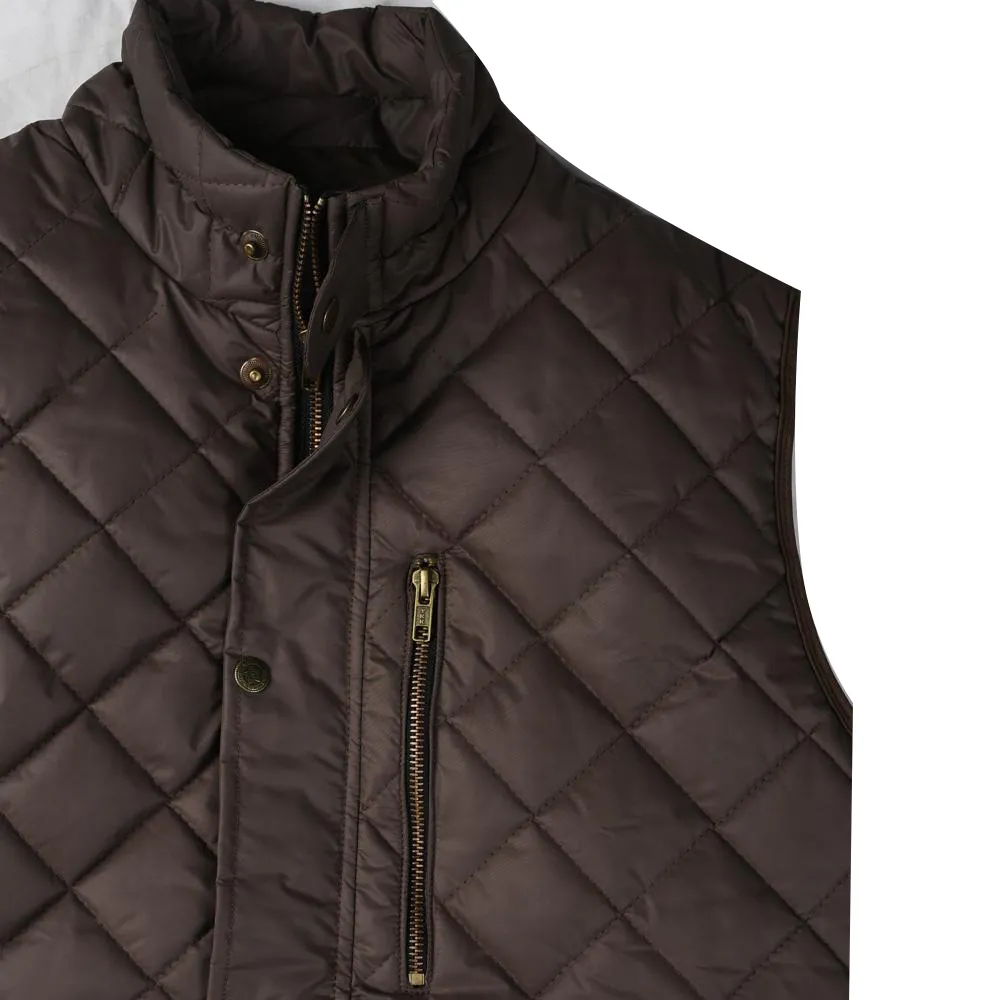 Mocha Quilted Zip