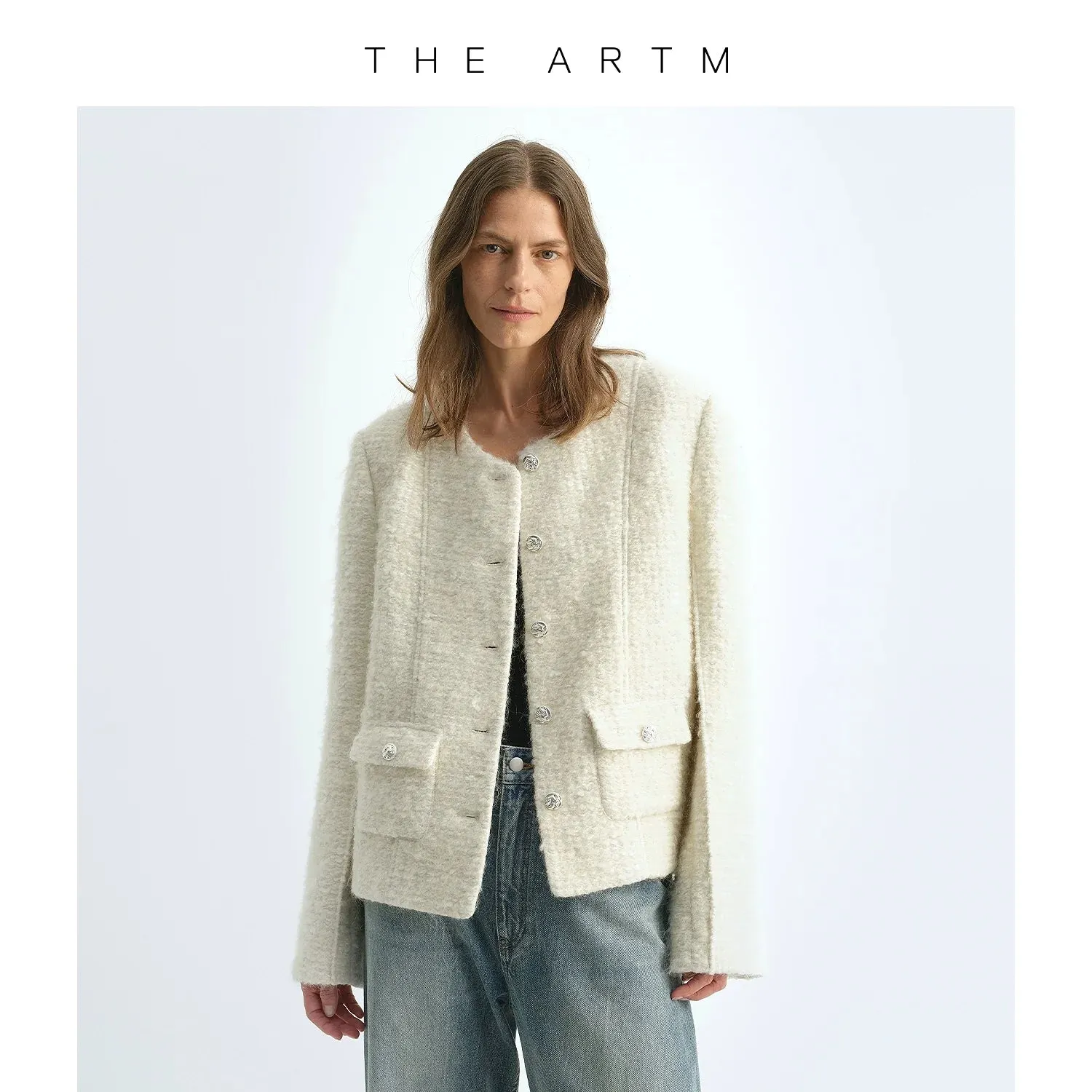 Mohair Wool Blend Jacket