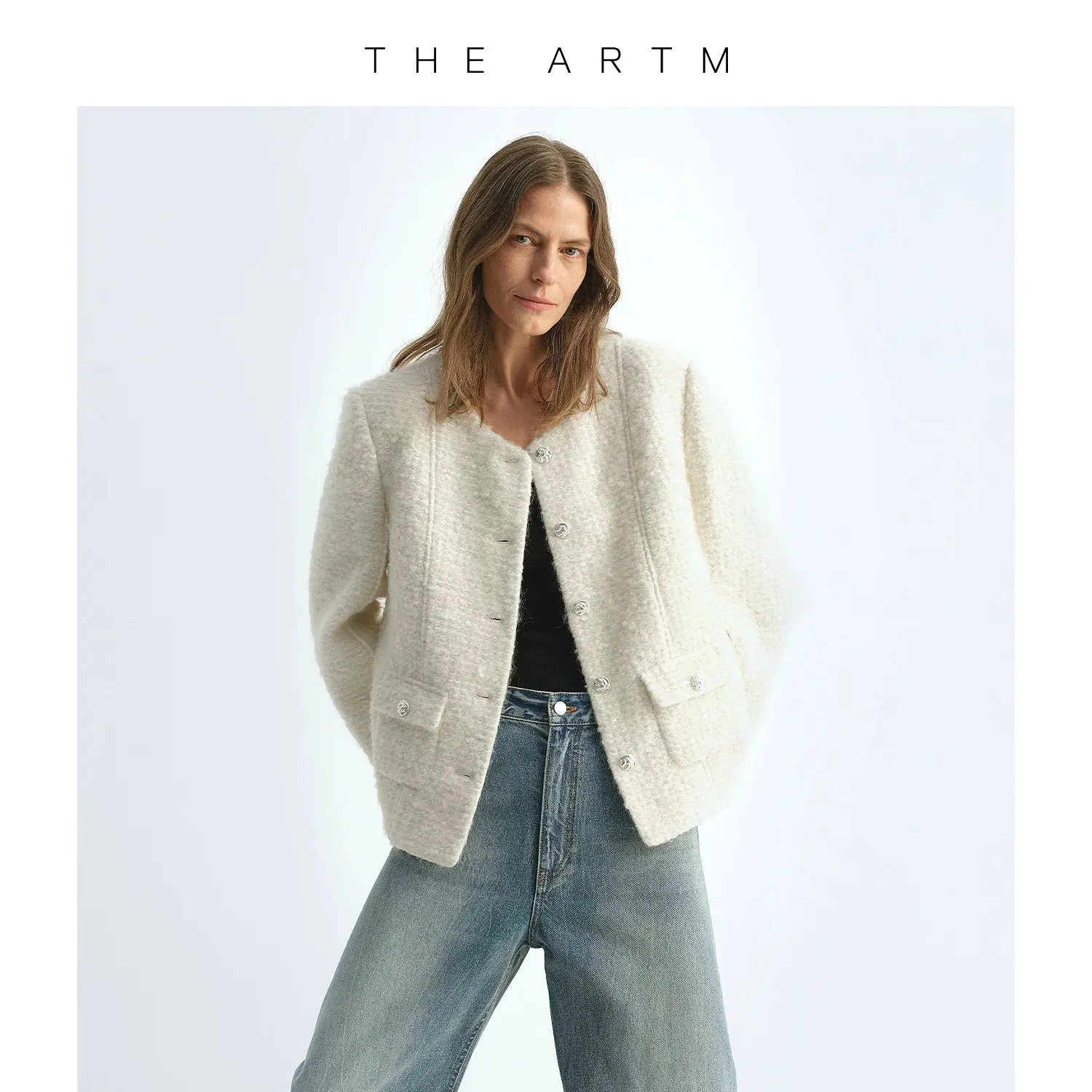 Mohair Wool Blend Jacket