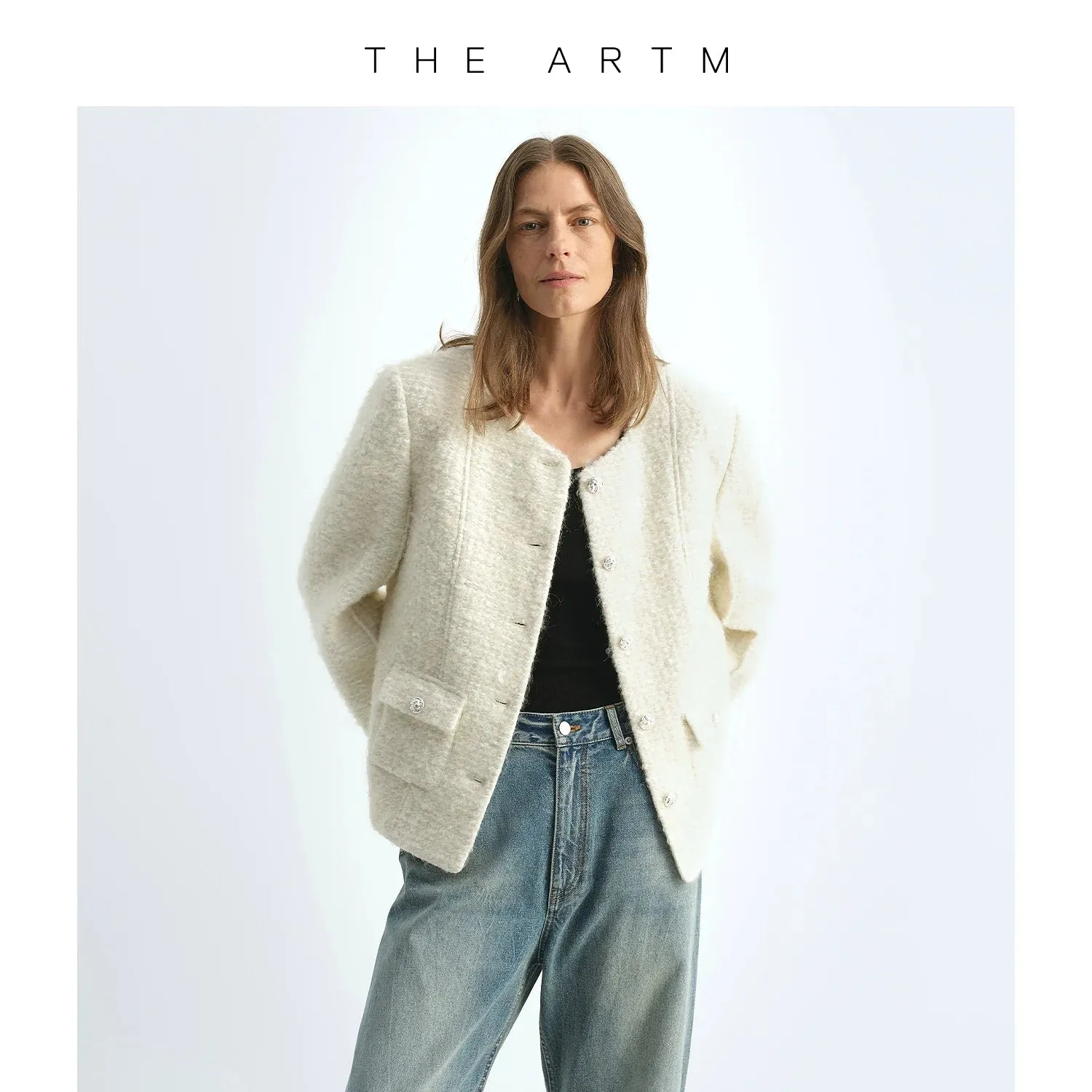 Mohair Wool Blend Jacket
