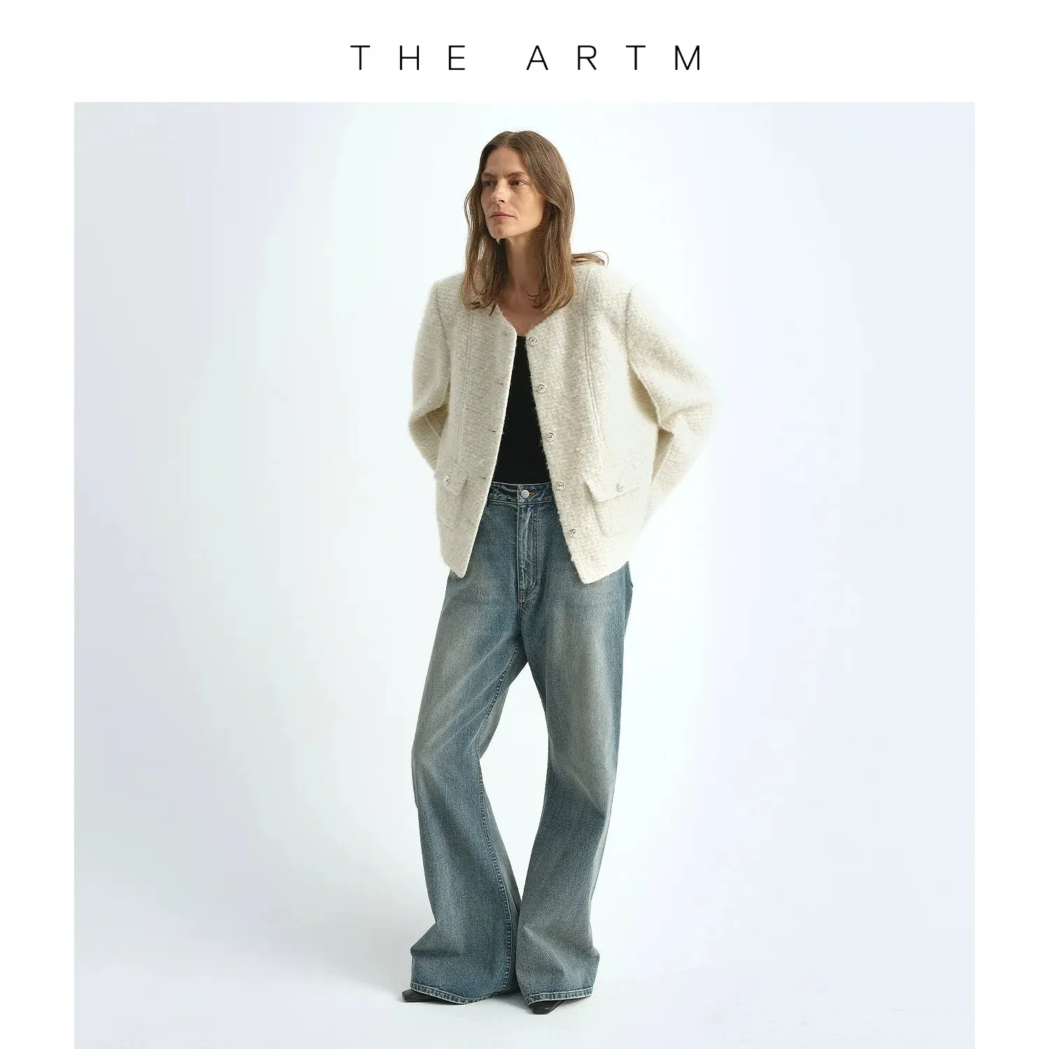 Mohair Wool Blend Jacket