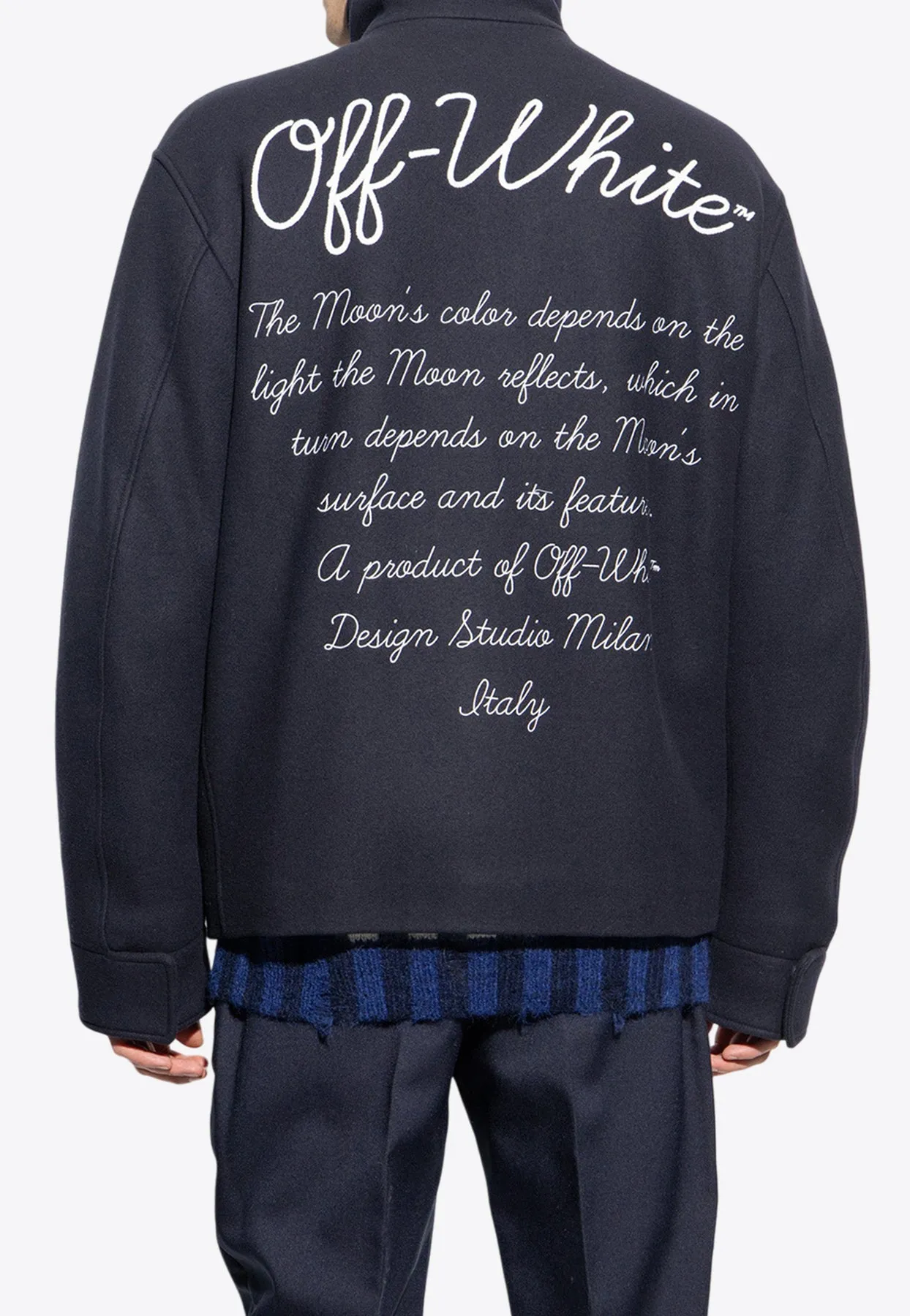 Moon Phase Varsity Padded Jacket