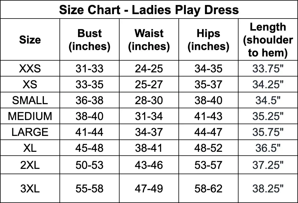 Nap Time Ladies' Play Dress