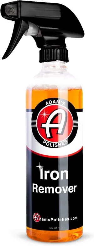 New Adam's Iron Remover (16oz) - Iron Out Fallout Rust Remover Spray for Car Detailing | Remove Iron Particles in Car Paint, Motorcycle, RV & Boat | Use Before Clay Bar, Car Wax or Car Wash