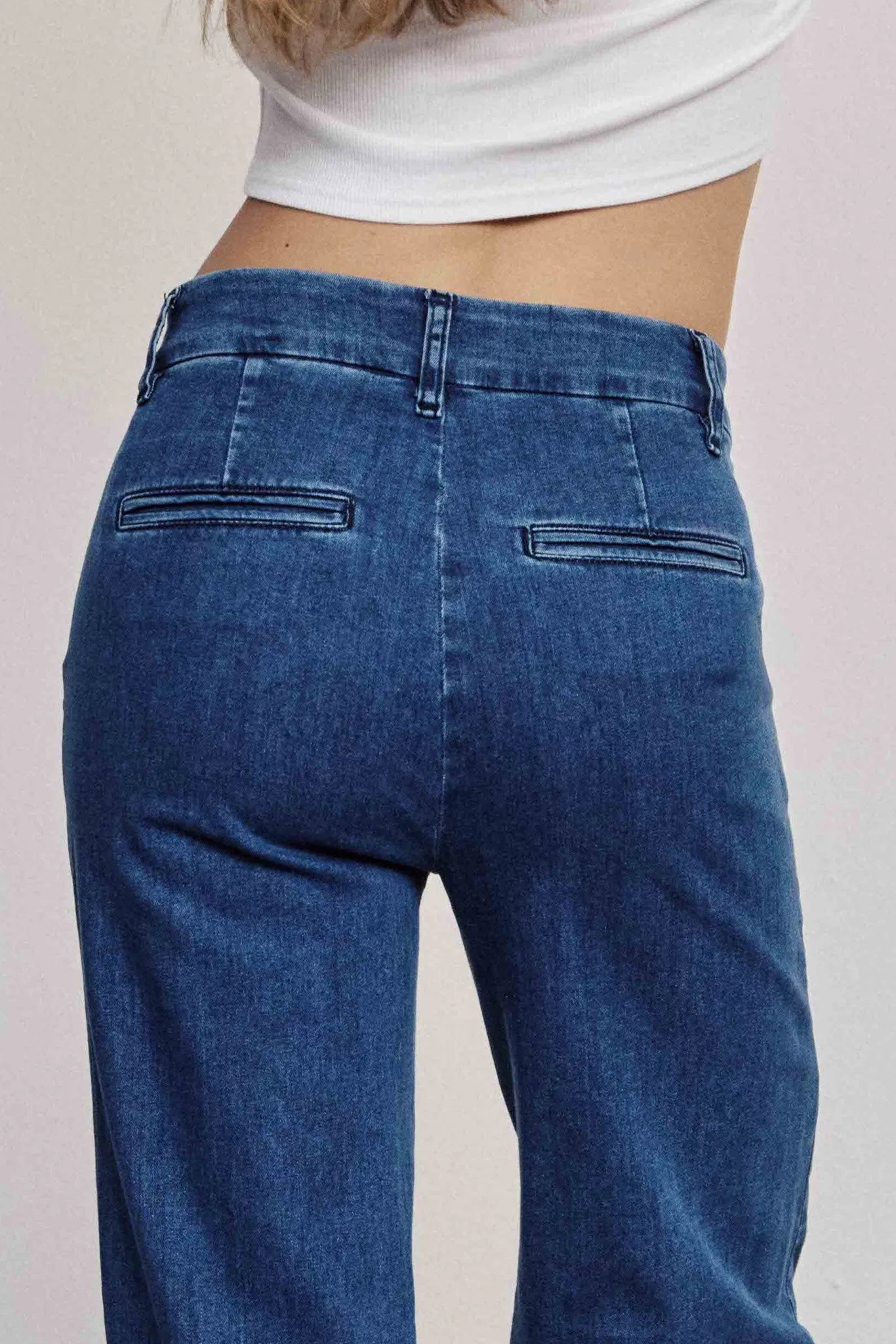 NUAMBER LONG - Medium Blue Denim