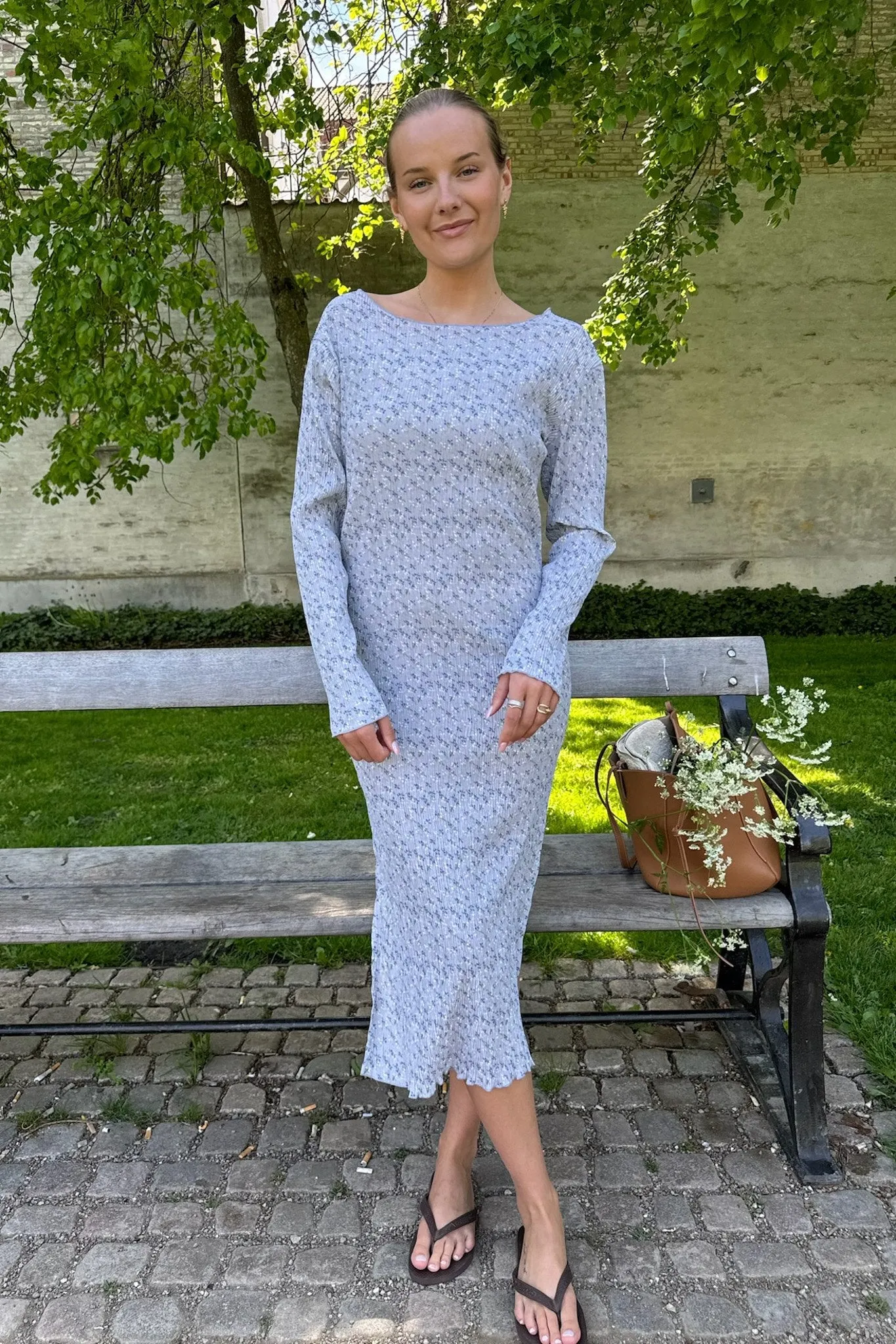 OdaIC Kjole - Blå Små Blomster