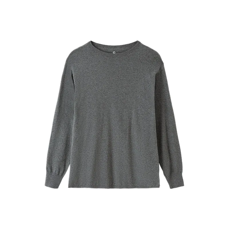 Off-Shoulder Gray Sweater