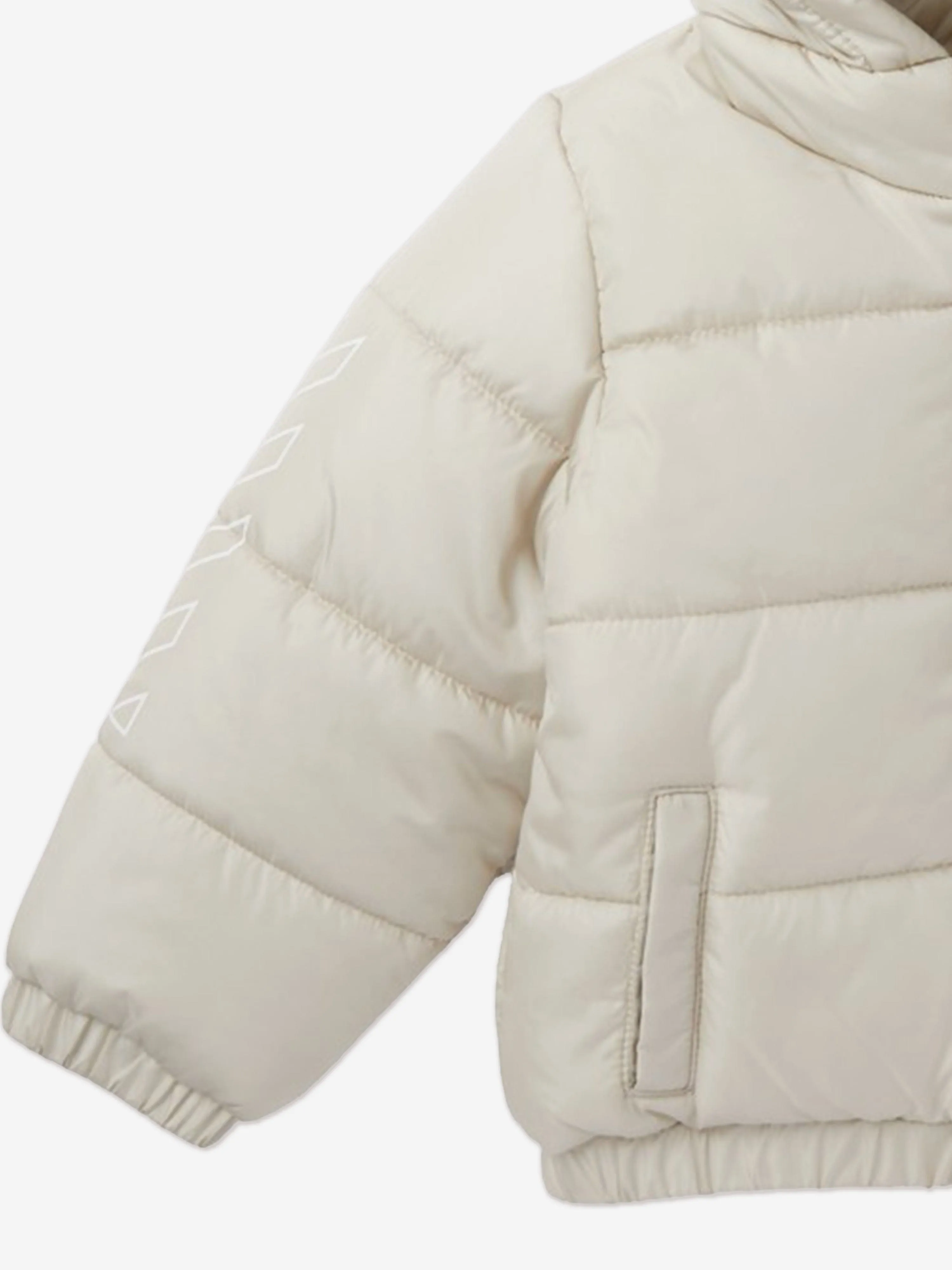 Off-White Baby Bookish Diagonal Puffer Jacket in White