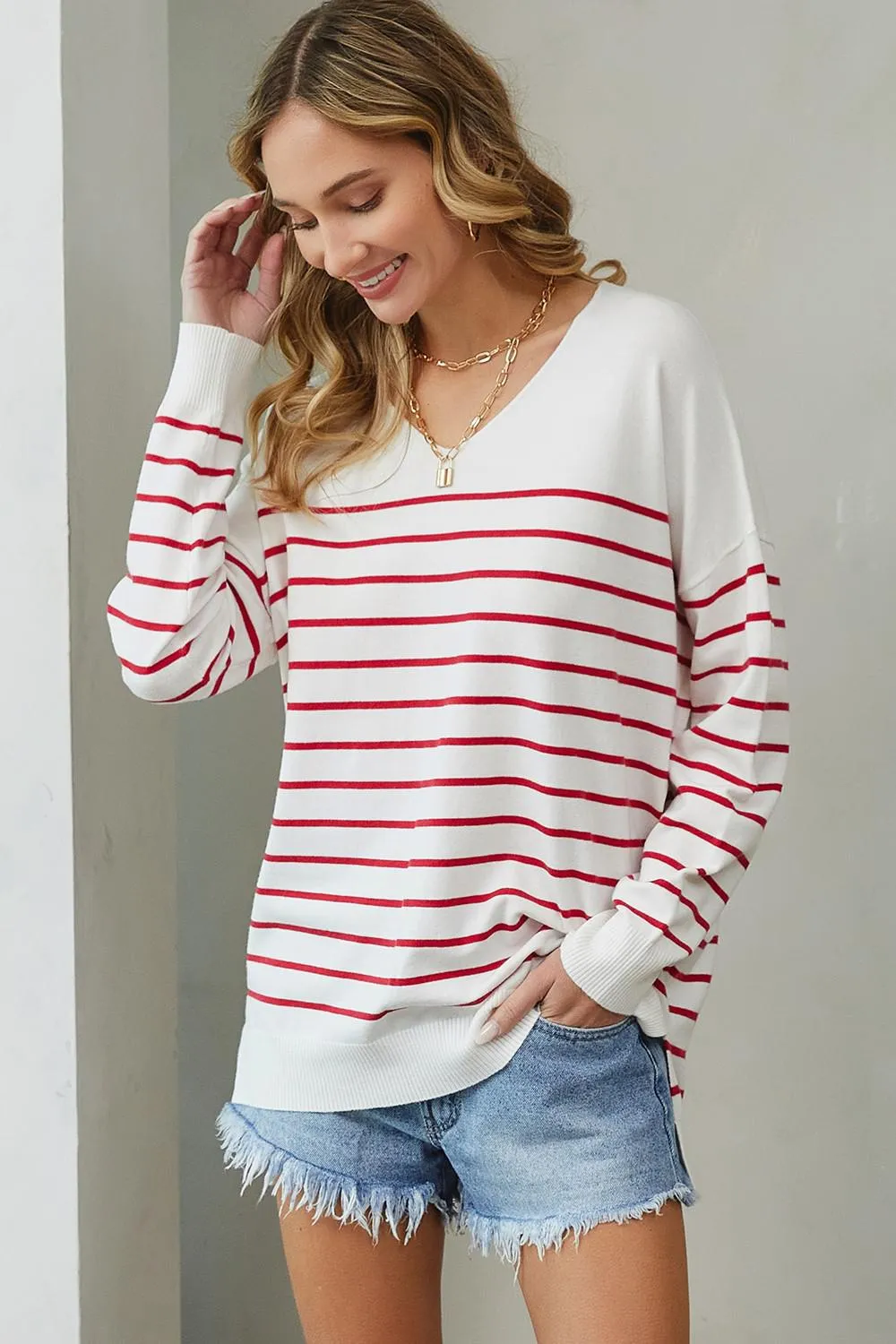 Oversized Striped Sweater