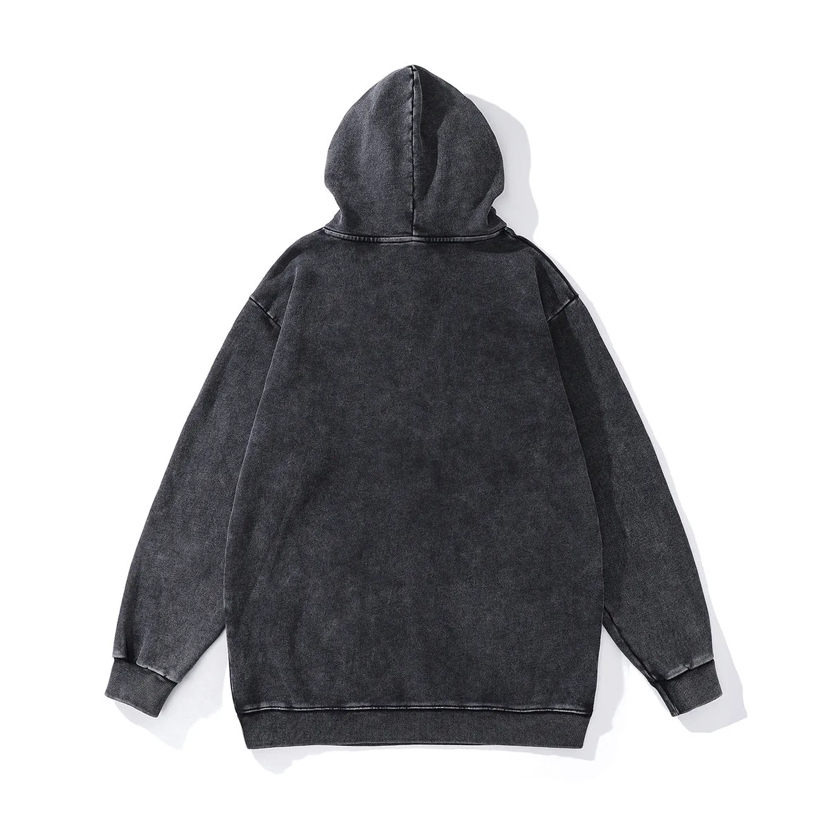 Oversized Washed Bear Hoodie