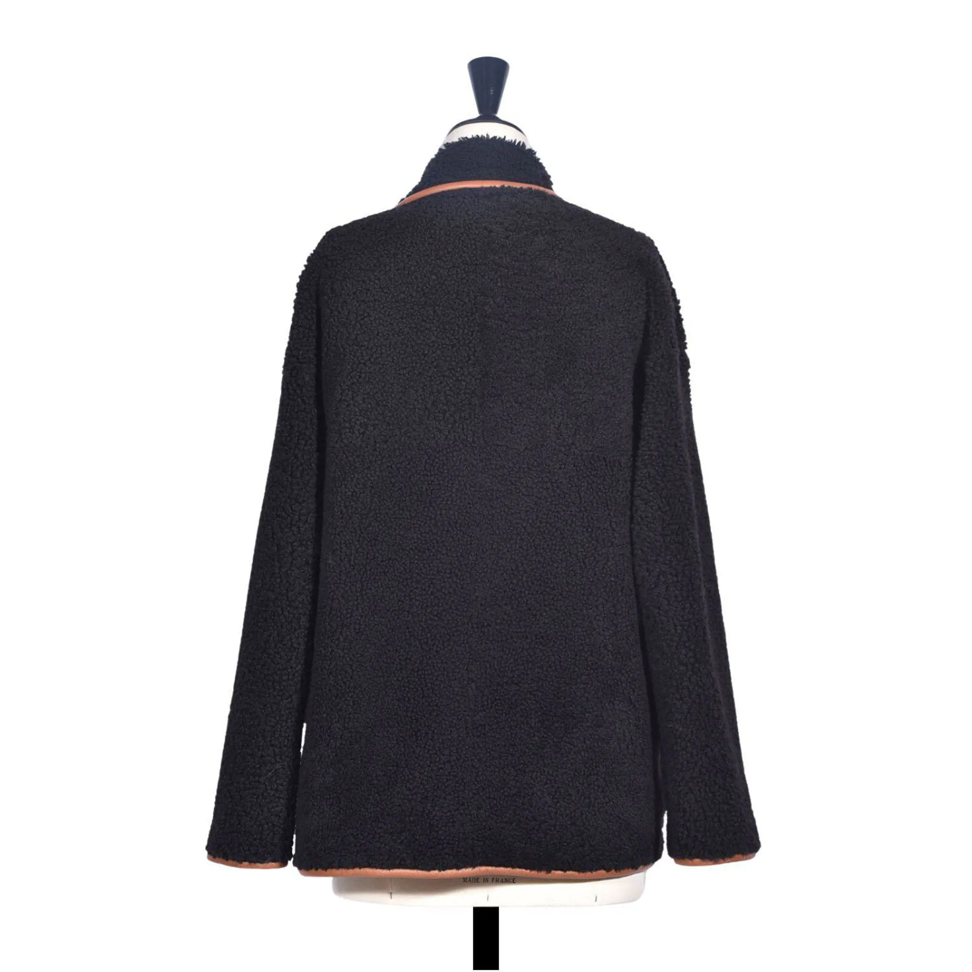 OWEN BARRY Porlock Reversible Sheepskin Jacket in Ebony/Brown