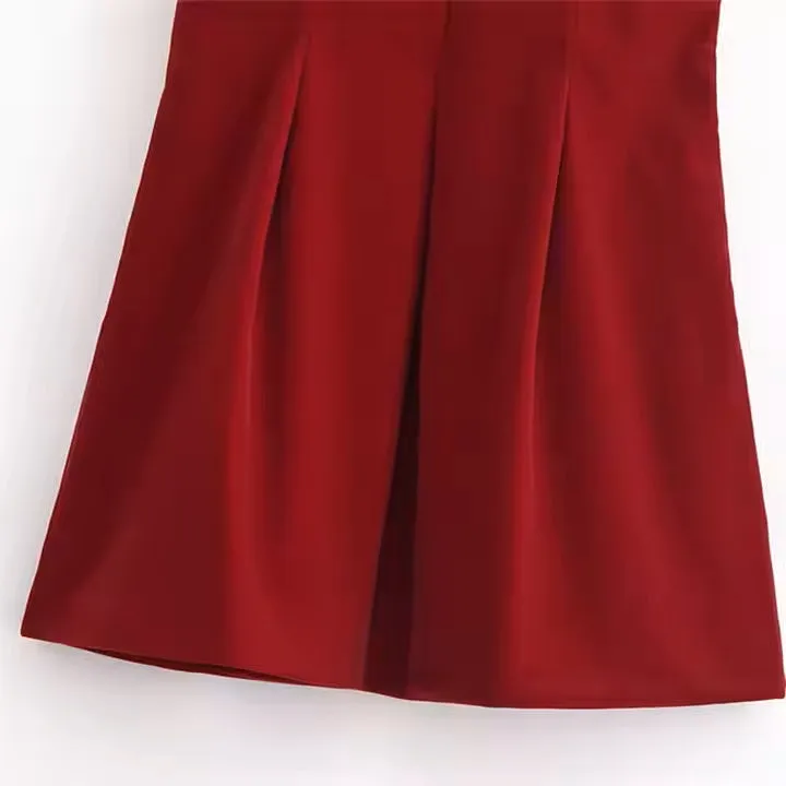 Pireña Cherry Bomb Velvet Mini Dress