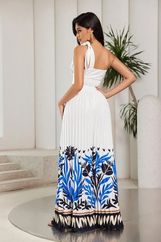 PLEATD PALAZO PANT WITH CROP TOP