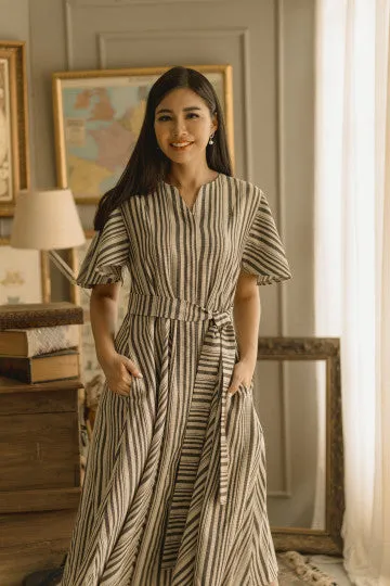 PLIEE DRESS IN BLACK FOREST