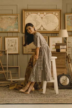 PLIEE DRESS IN BLACK FOREST