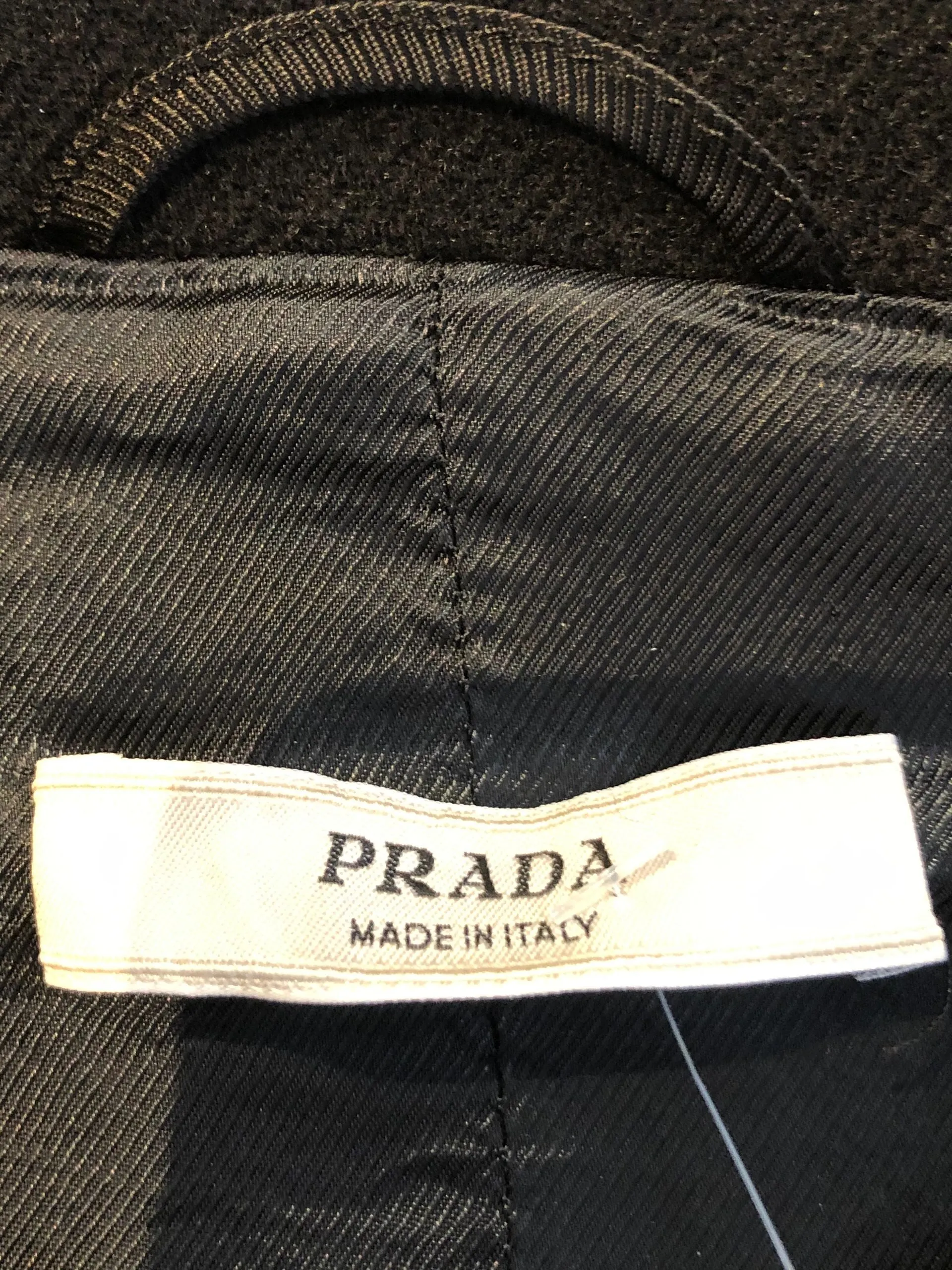 Prada Belted Wool Coat Size 40 It (4 Us)