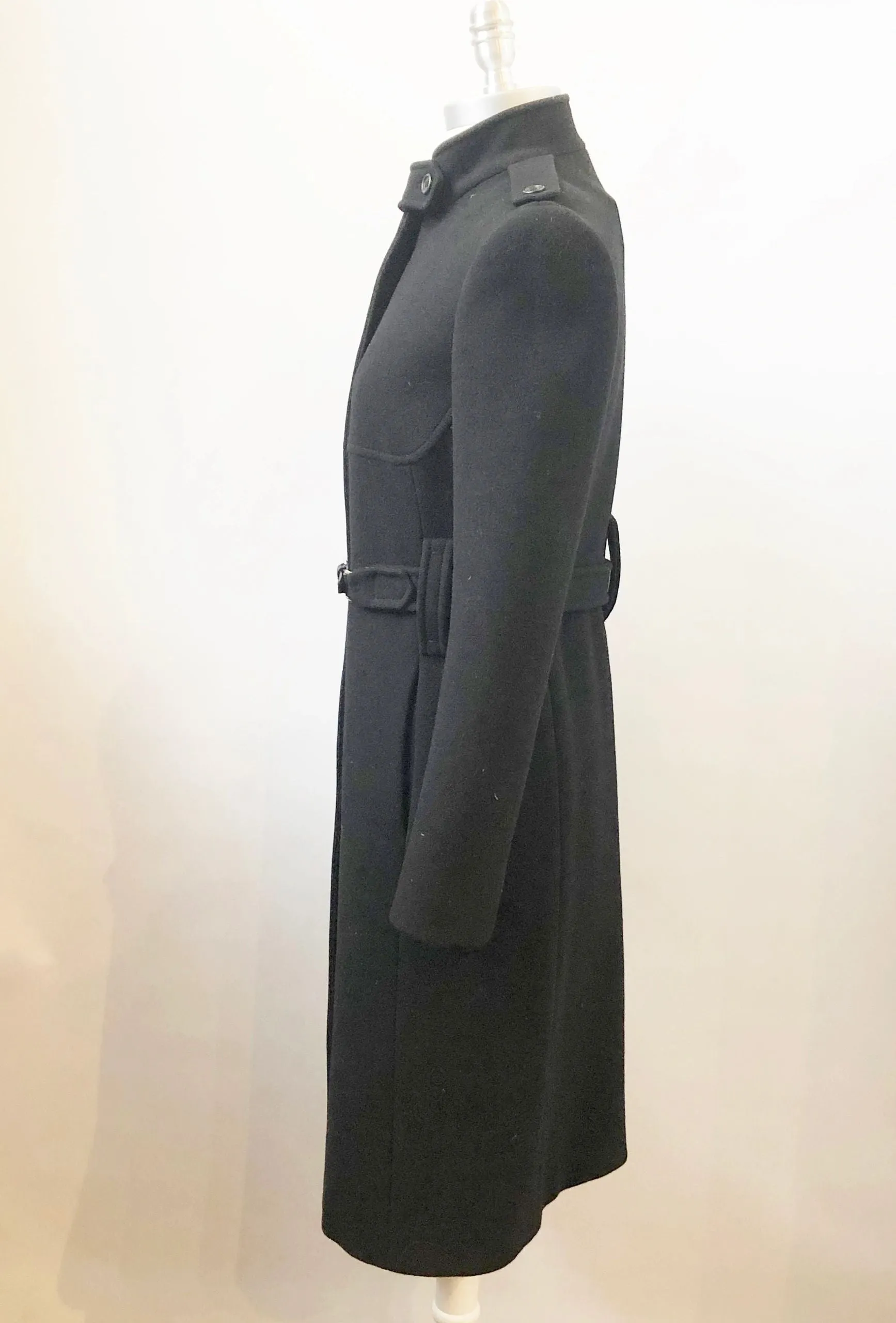 Prada Belted Wool Coat Size 40 It (4 Us)