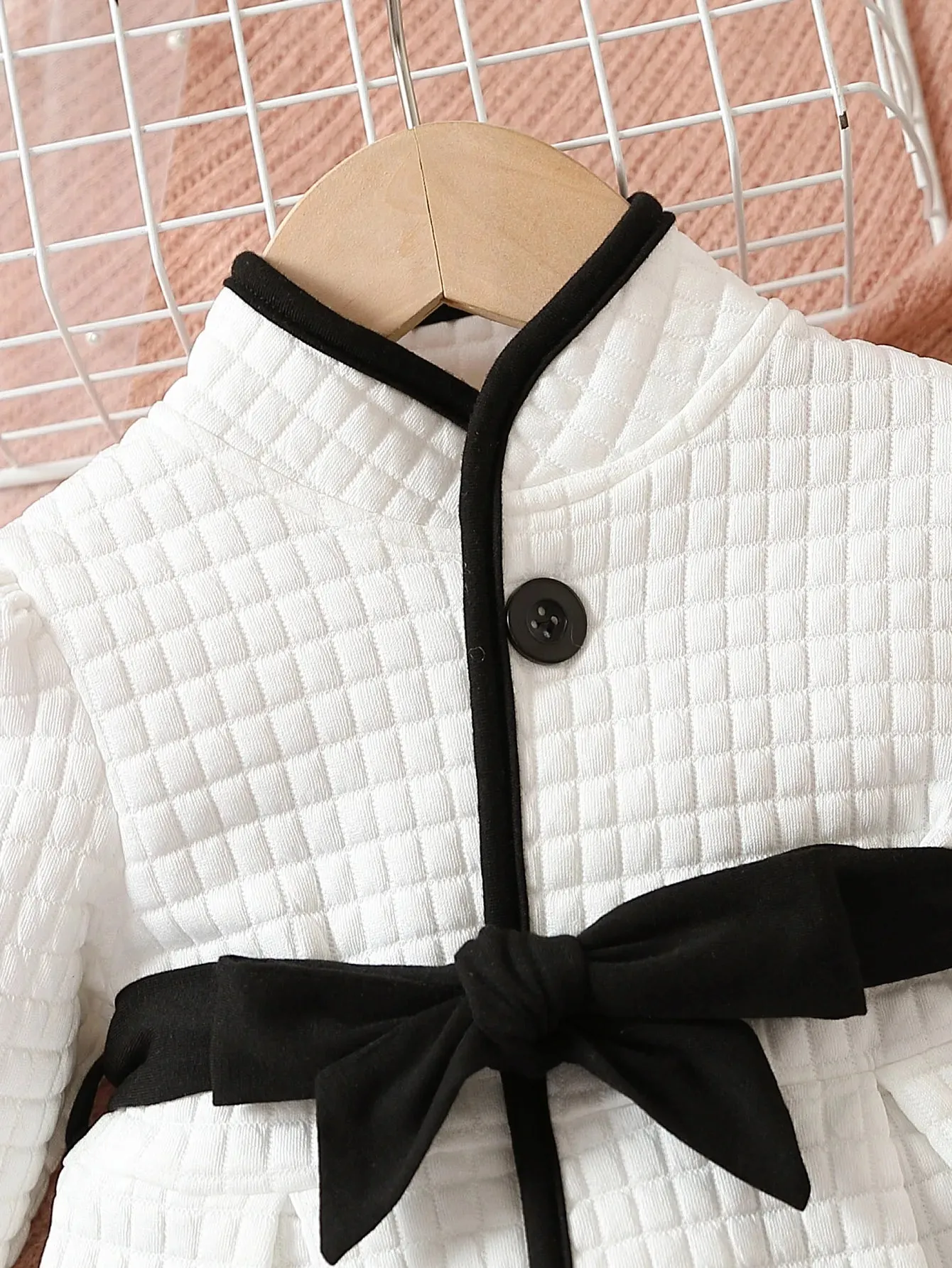 Princess Belted Dress Set with Coat for Autumn/Winter