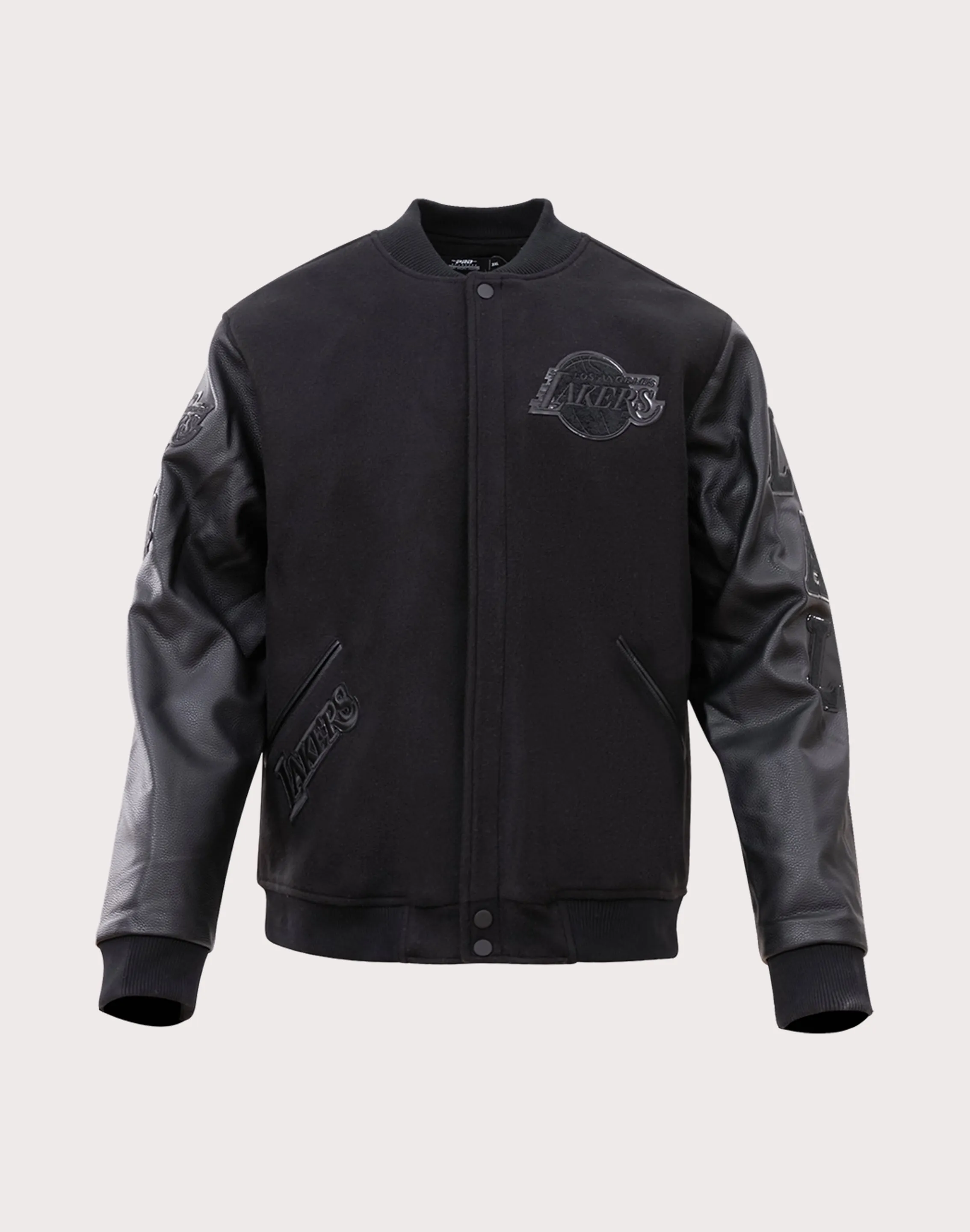 Pro Standard Los Angeles Lakers Triple Black Varsity Jacket