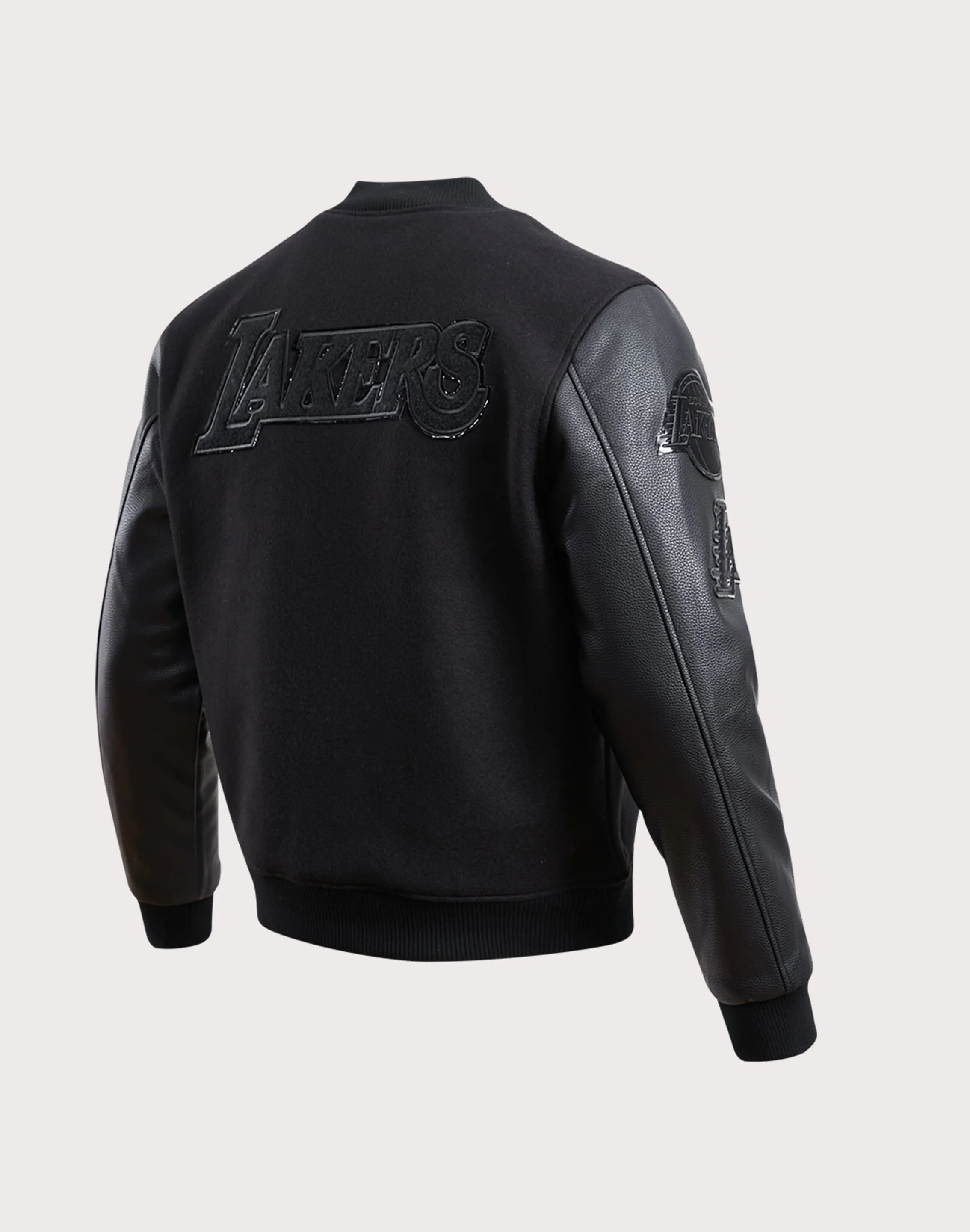 Pro Standard Los Angeles Lakers Triple Black Varsity Jacket
