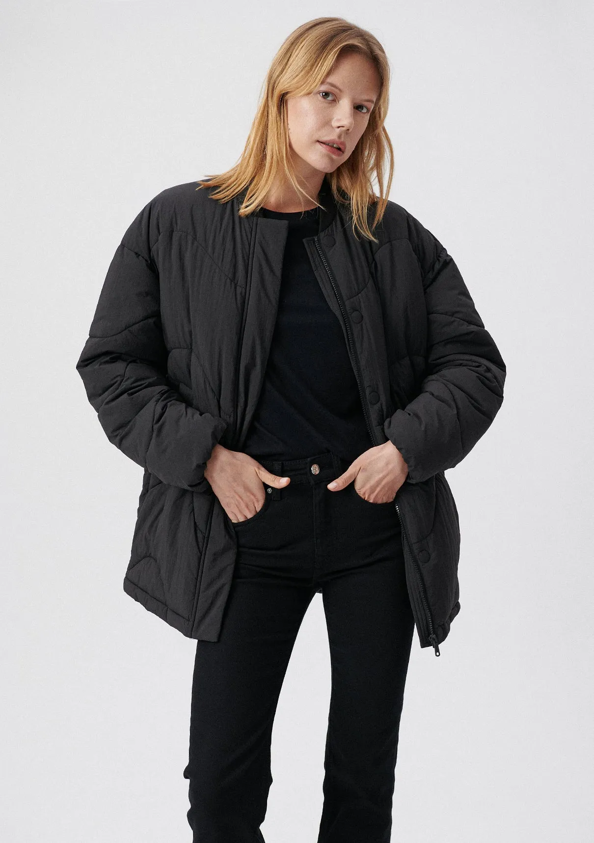 Quilted Black Jacket