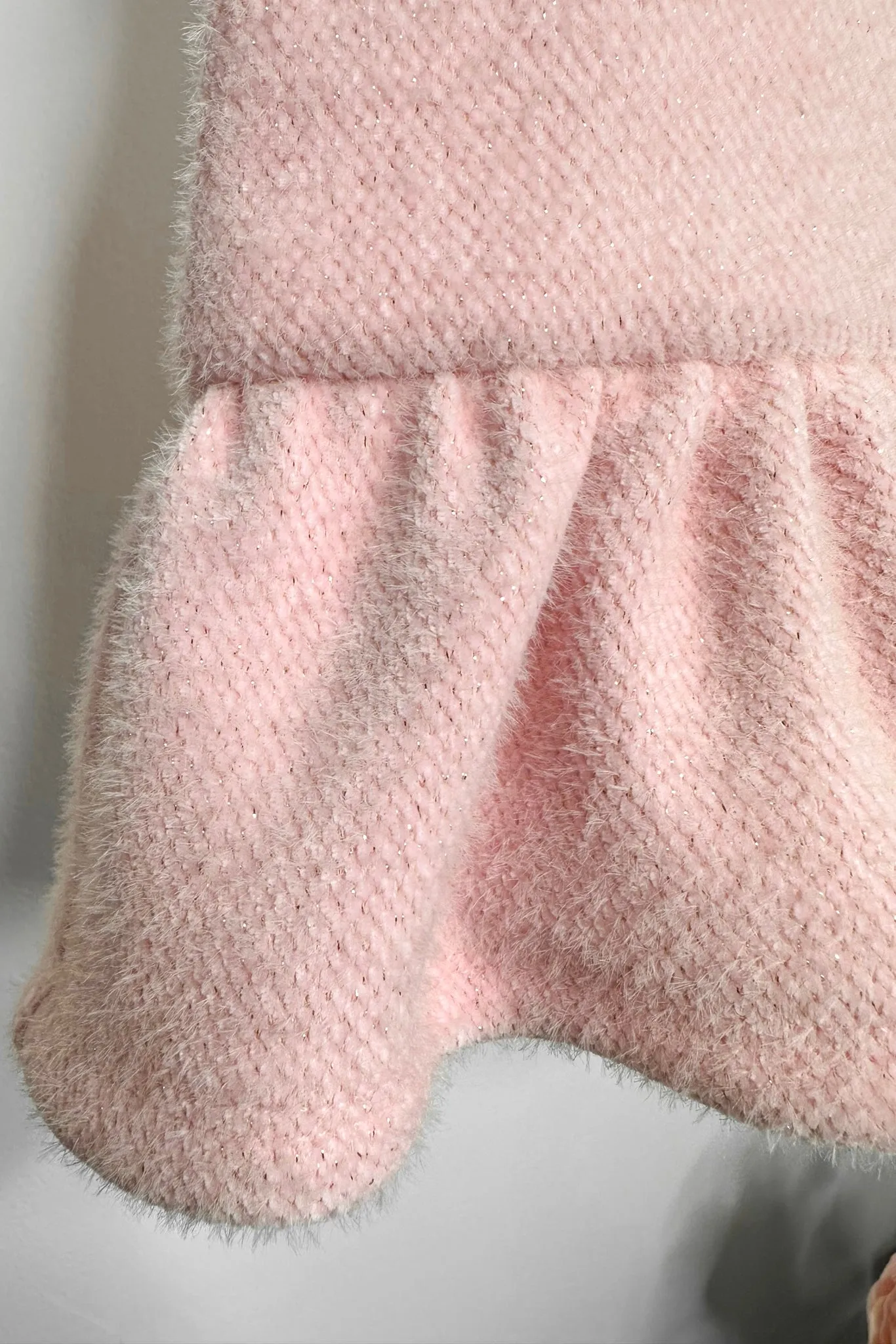 "Louisa" Sparkly Pink Drop Waist Dress