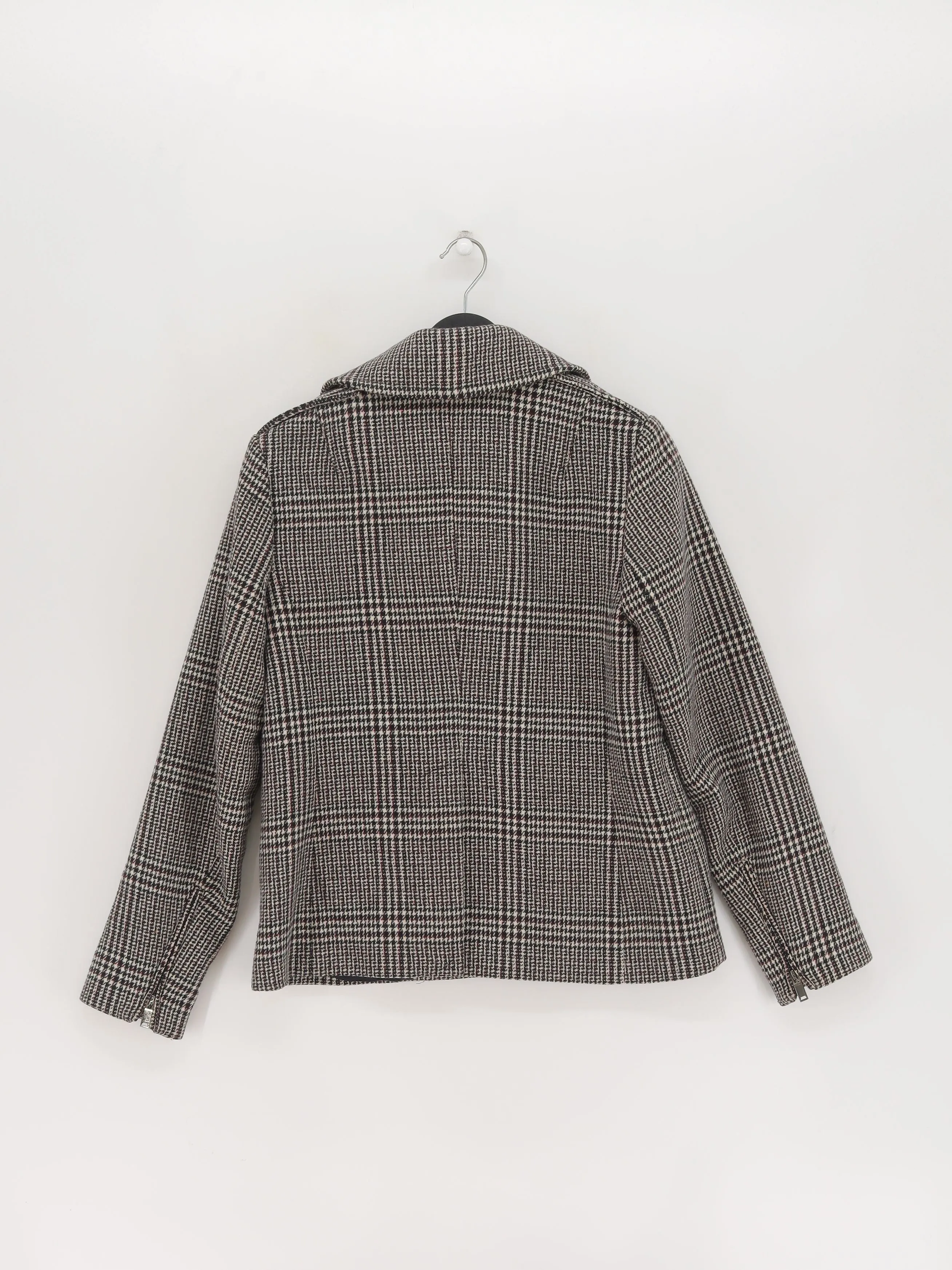 Reiss Women's Blazer UK 12 Multi Acrylic with Cotton, Polyester, Viscose, Wool
