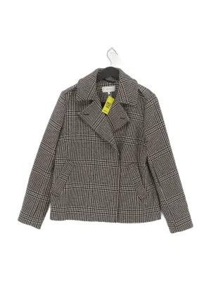 Reiss Women's Blazer UK 12 Multi Acrylic with Cotton, Polyester, Viscose, Wool