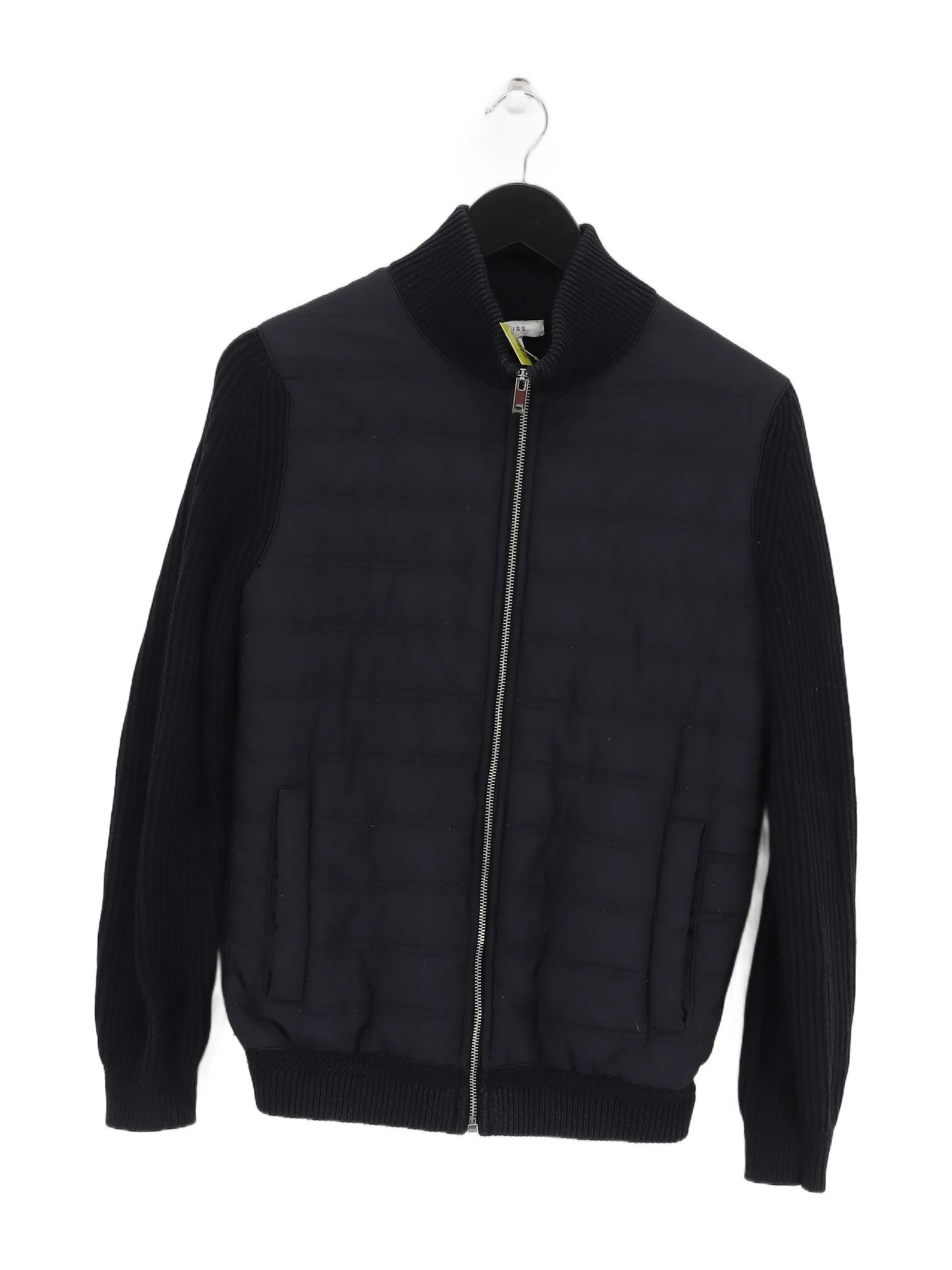 Reiss Women's Jacket S Blue Polyester with Cotton, Nylon, Wool