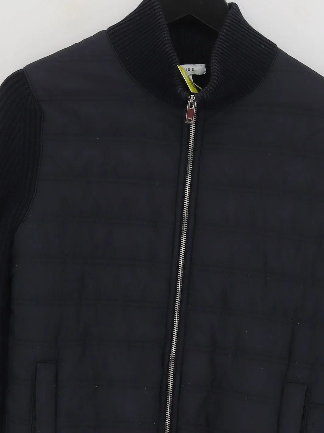 Reiss Women's Jacket S Blue Polyester with Cotton, Nylon, Wool