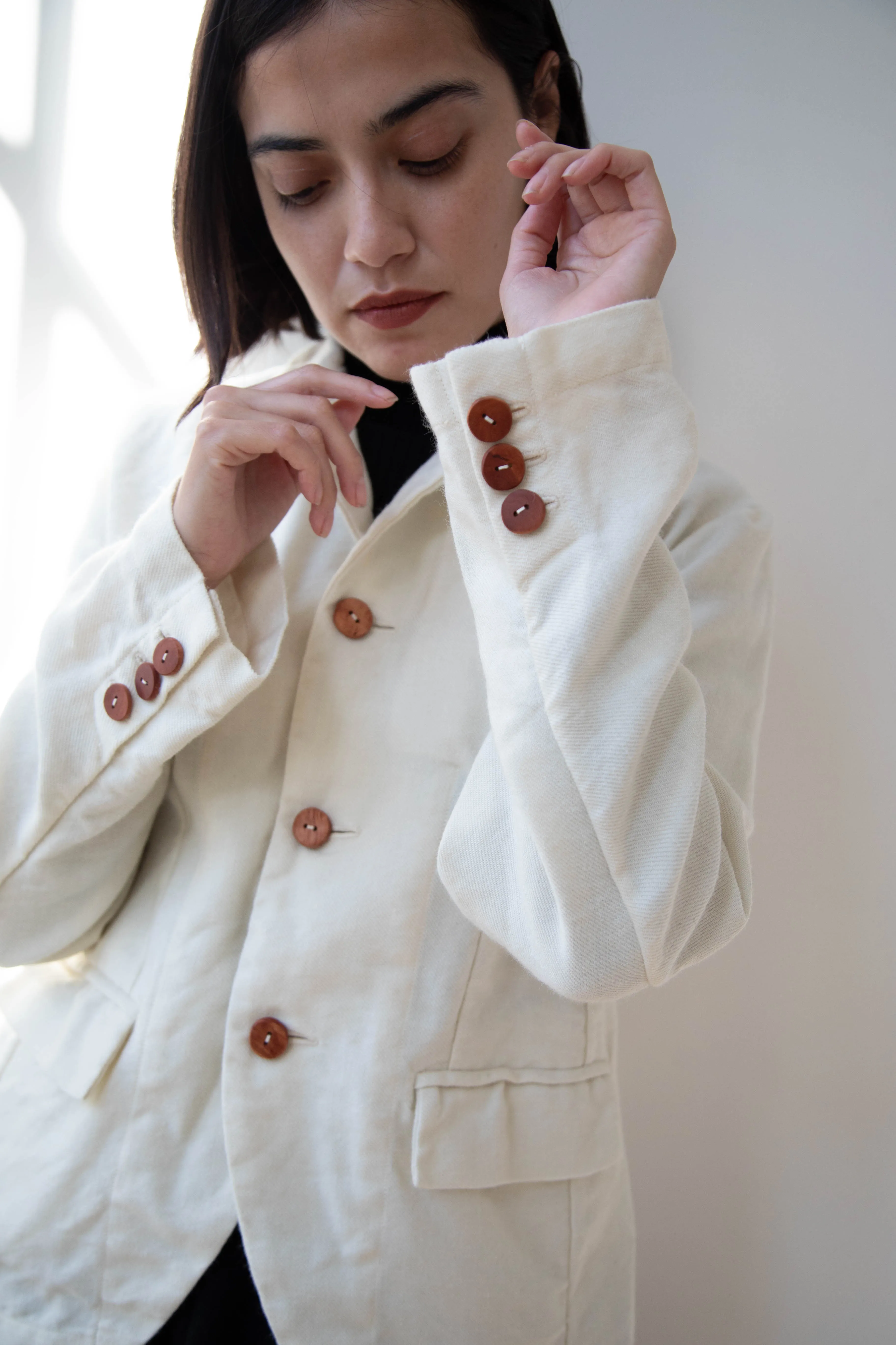 Risa Nakamura | Jacket "E" in Washed Wool