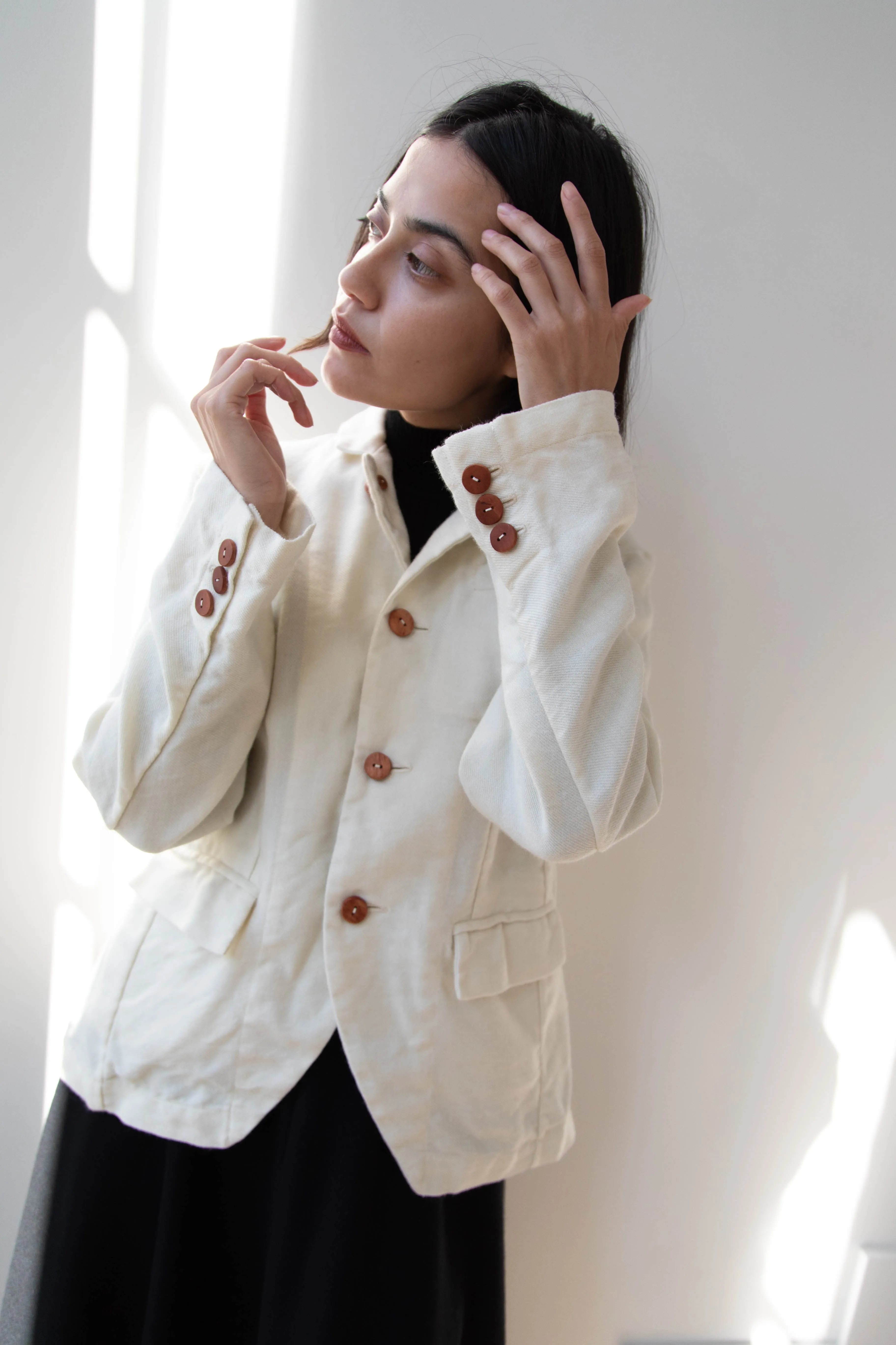 Risa Nakamura | Jacket "E" in Washed Wool