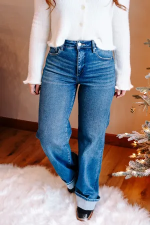 RISEN: Devin Tummy Control Highrise Cuffed Jeans