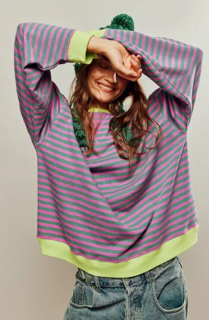 Robyn | Oversized sweater with stripes