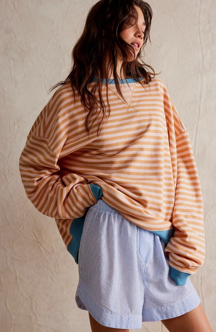 Robyn | Oversized sweater with stripes