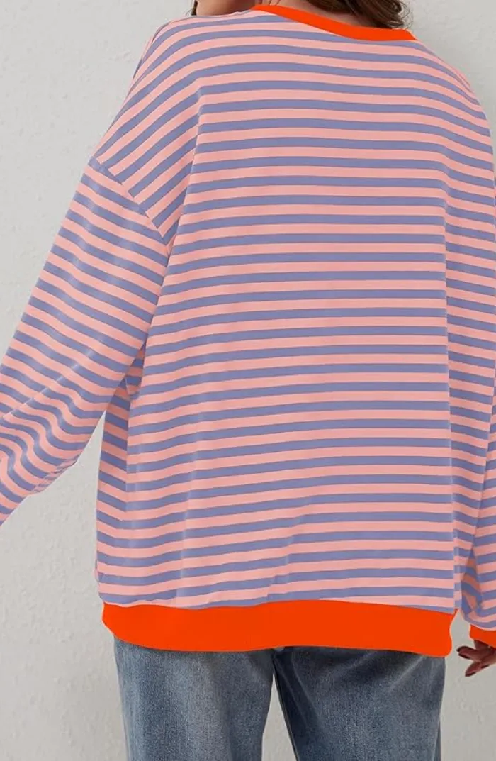 Robyn | Oversized sweater with stripes