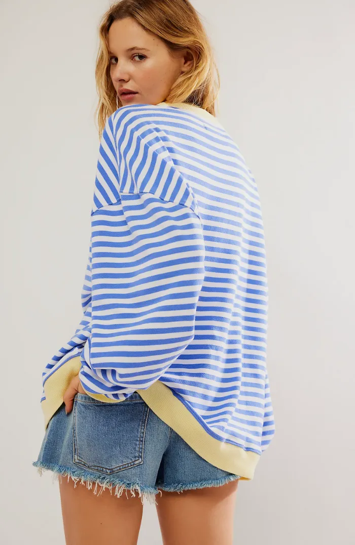 Robyn | Oversized sweater with stripes