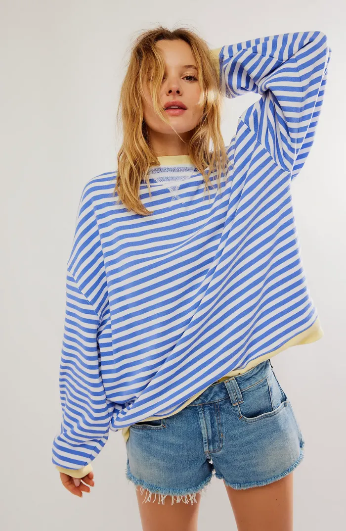 Robyn | Oversized sweater with stripes