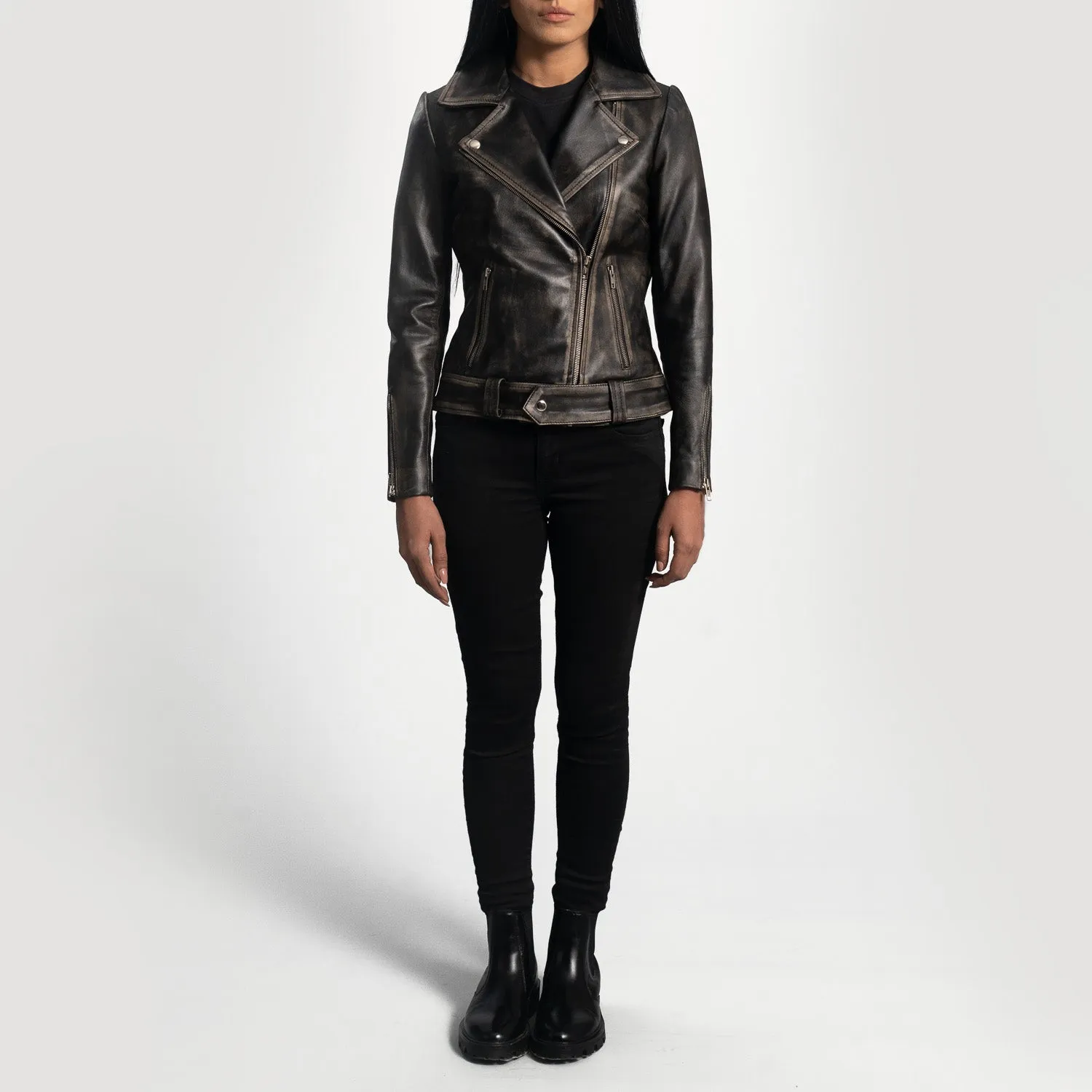 Rumi Leather Biker Jacket